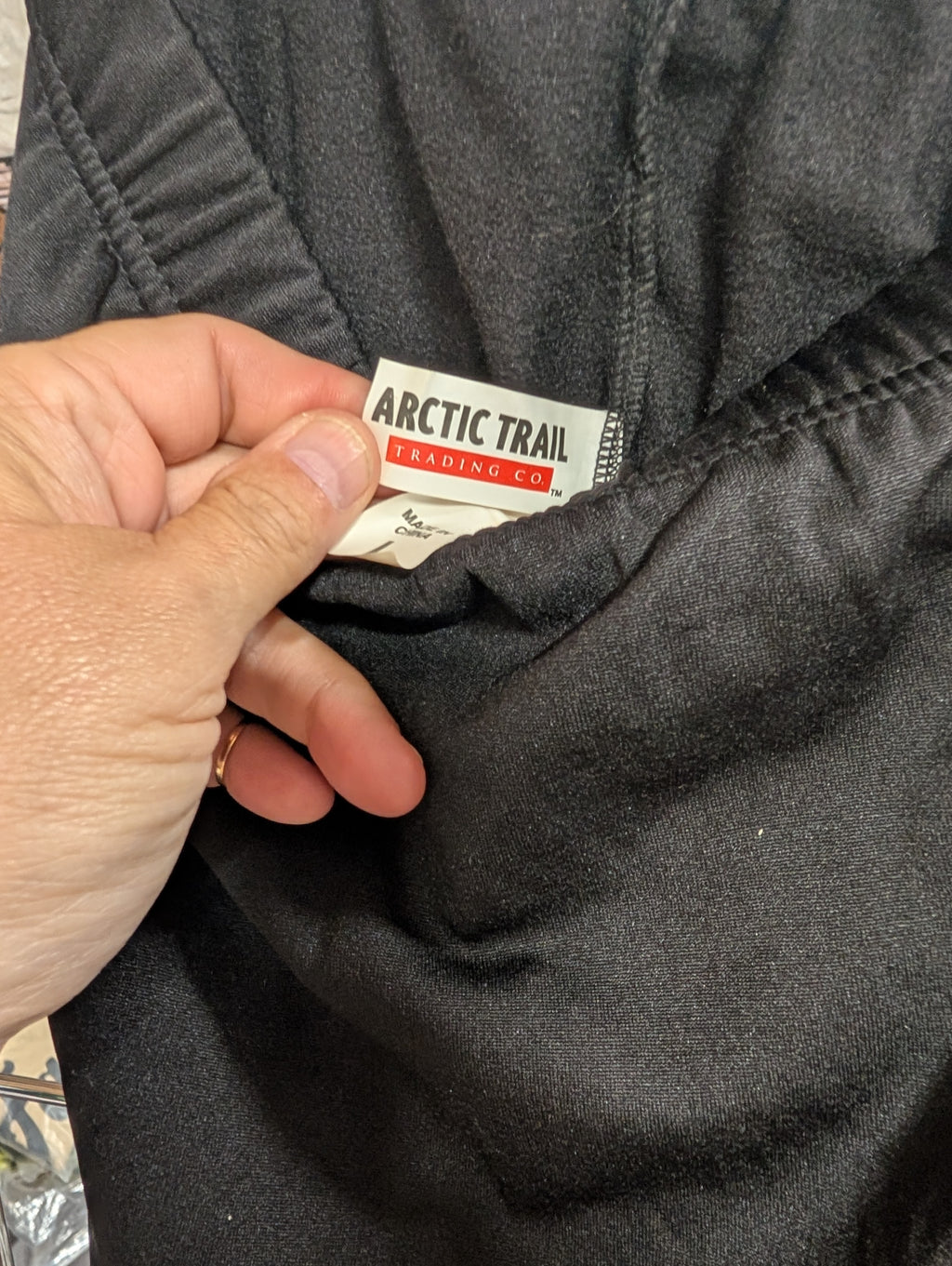 Arctic Trail Black Pants Elastic Waist - Image 2