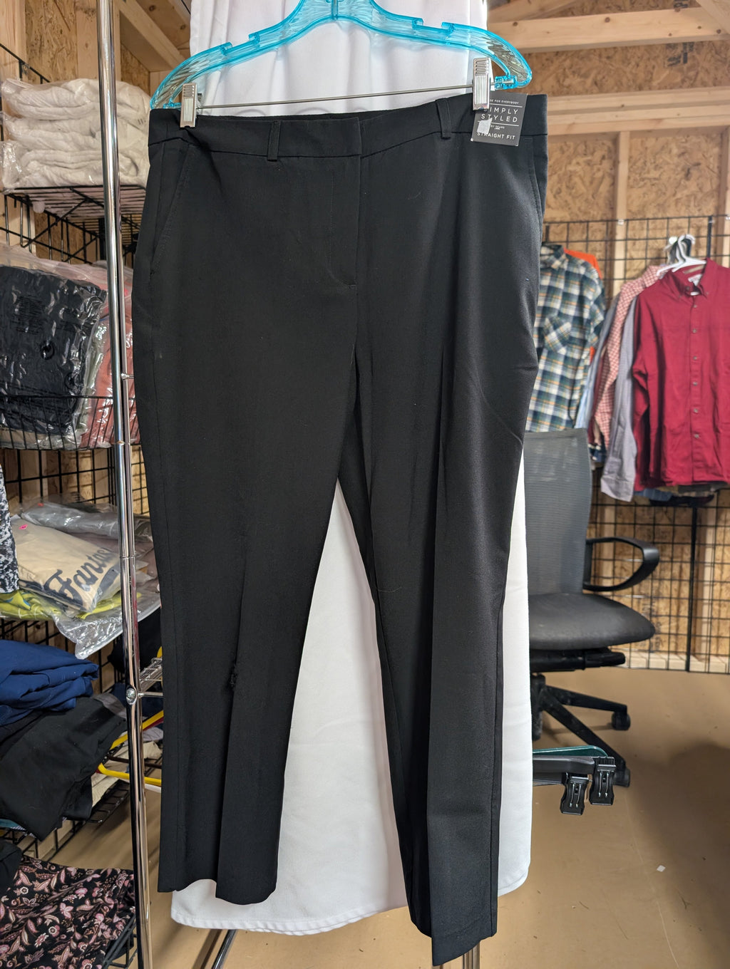 Simply Styled Women's Black Straight Fit Pants - Image 2