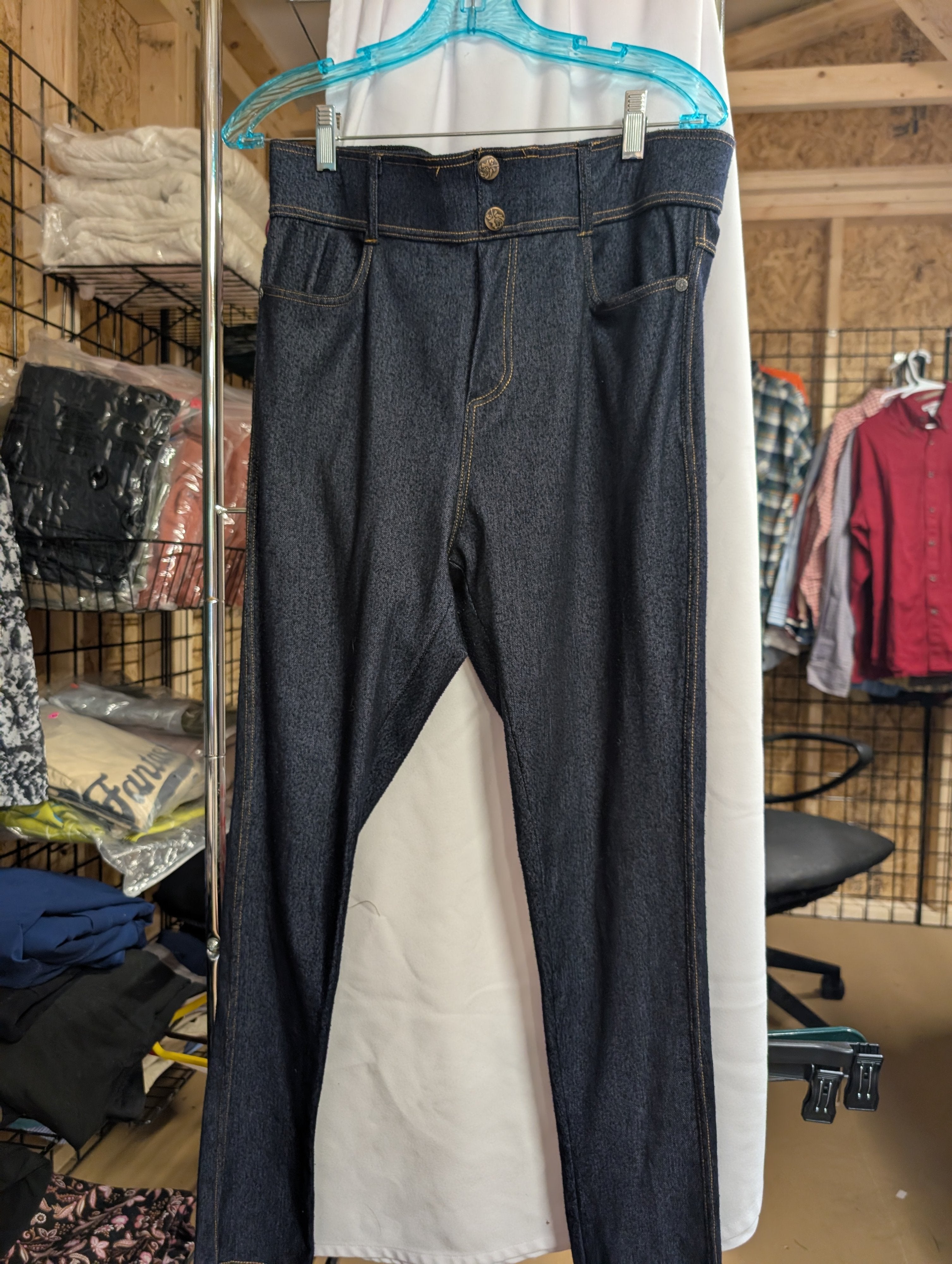 Bay City High-Waisted Dark Denim Jeans - Image 2