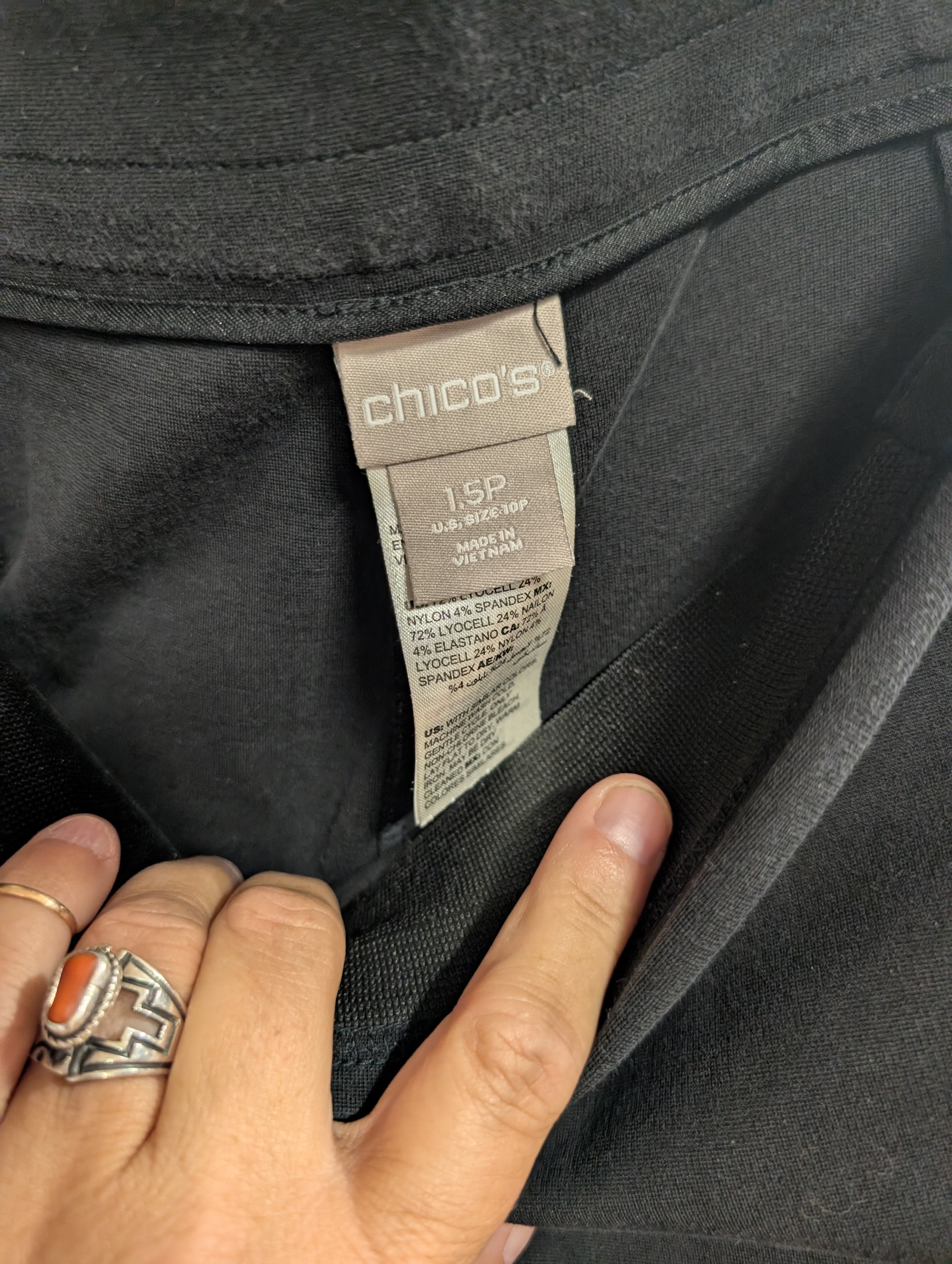 Chico's Black Wide-Leg Pants - Image 4