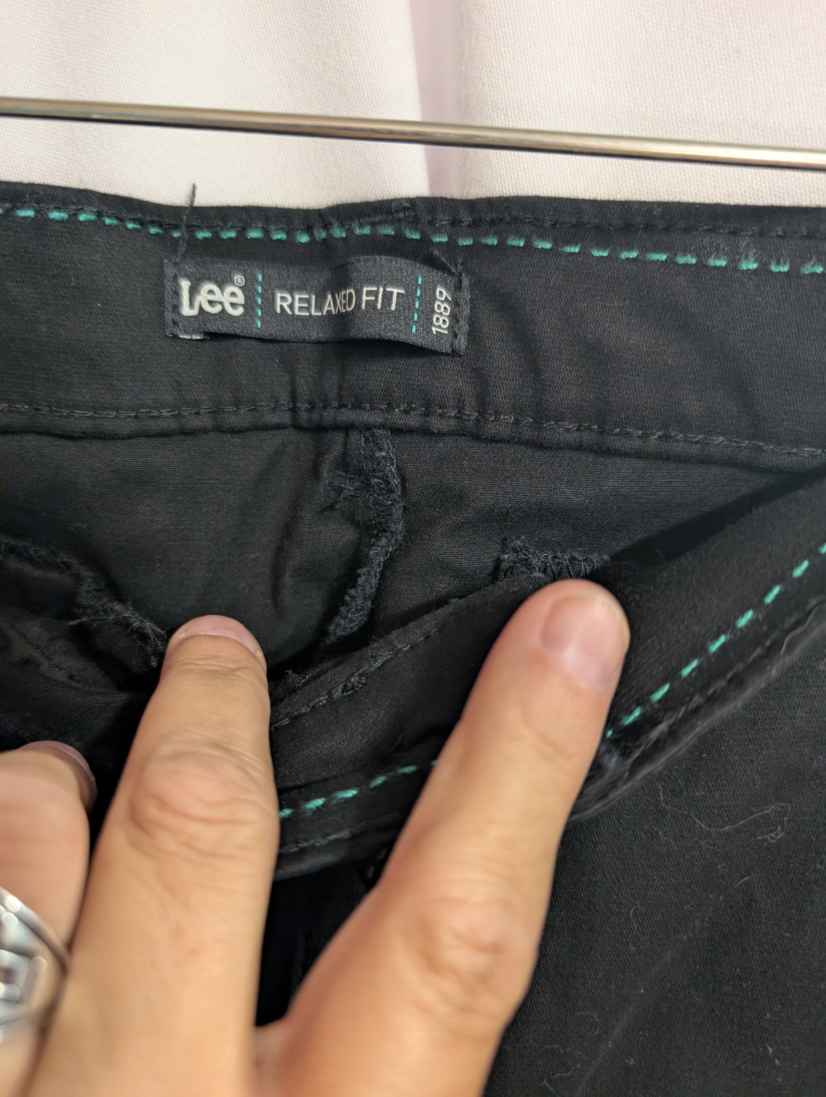 Lee Relaxed Fit Black Pants - Image 3