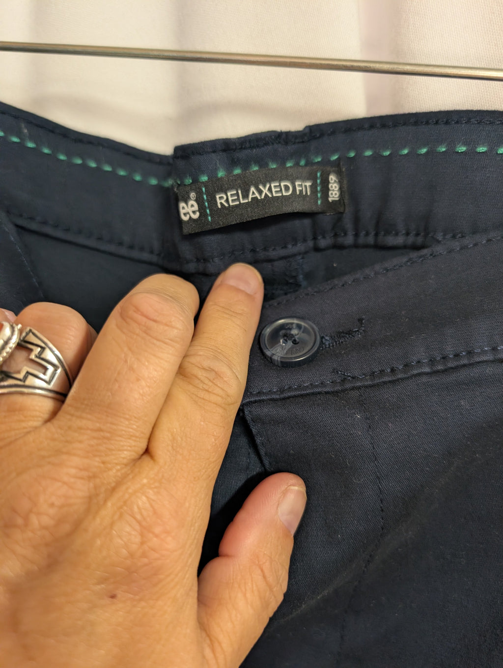 Lee Relaxed Fit Navy Pants - Image 2