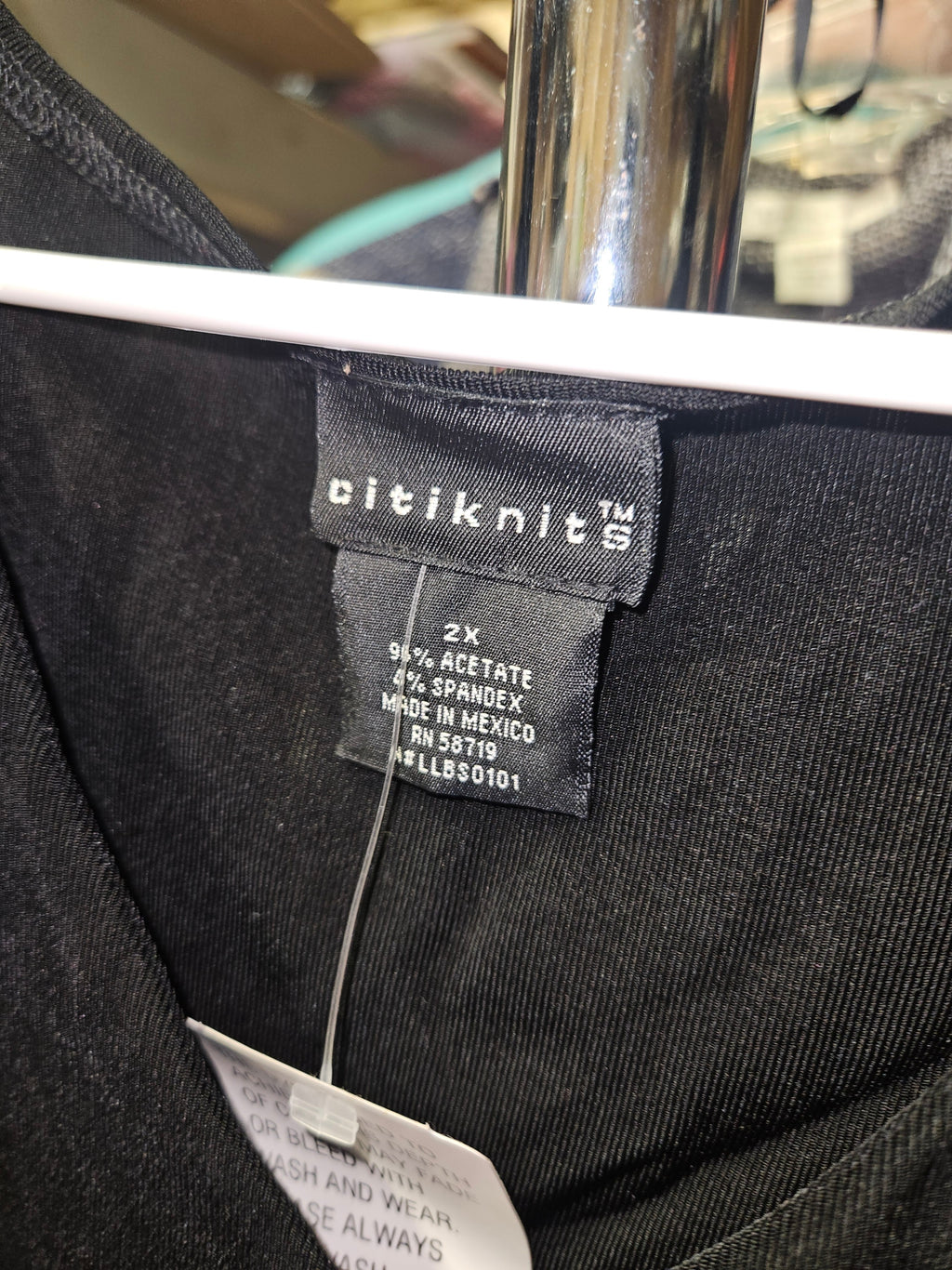 Black Sleeveless Top Plus Size 2X - Image 2