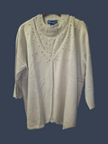 Susan Graver Embellished Cardigan Sweater 2X - Image 1