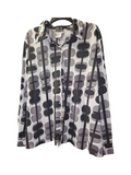 CFR Women's Abstract Long Sleeve Button-Up Shirt - Gray - Image 1