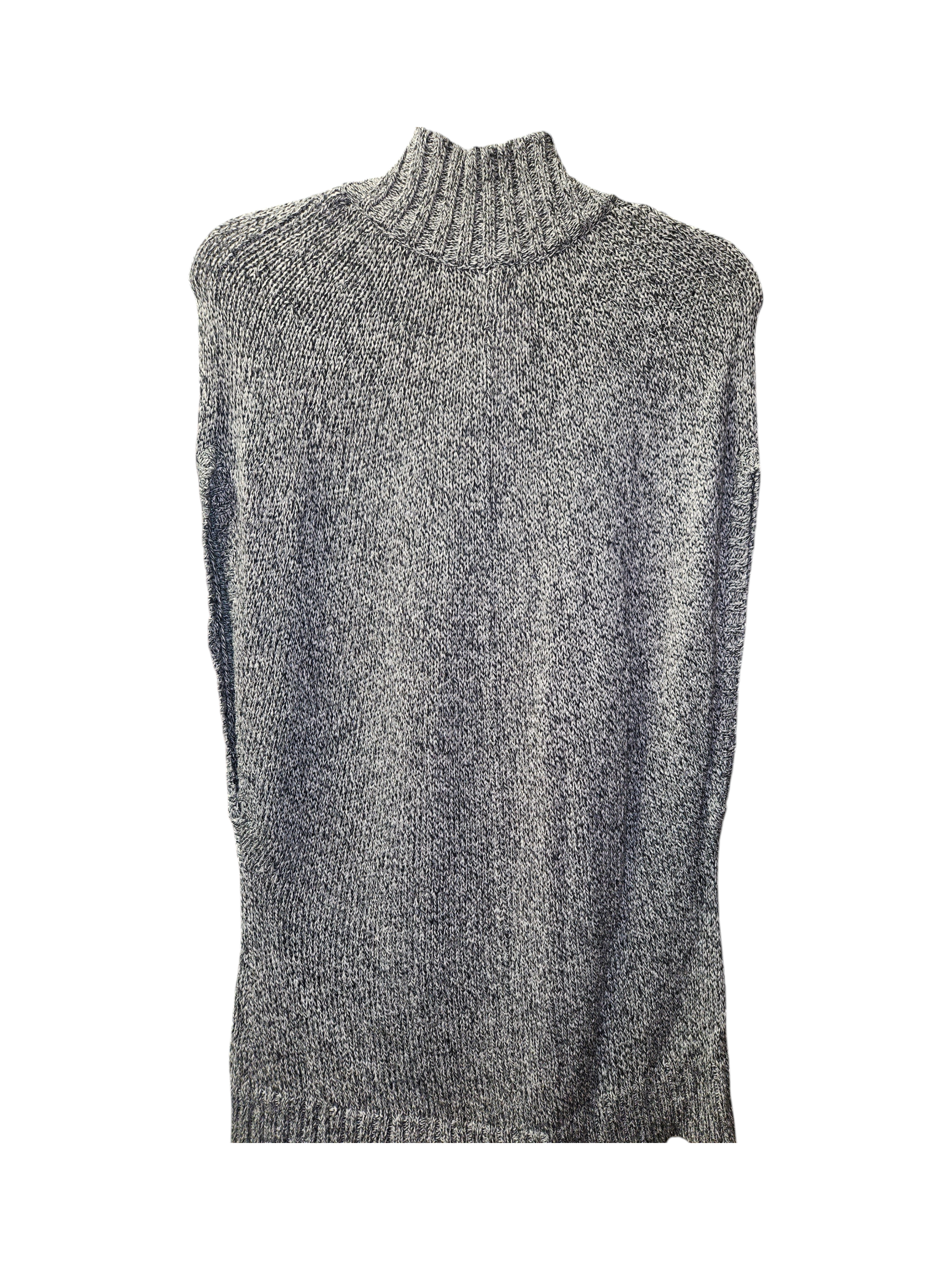 Gray Button-Up Knit Cardigan Sweater - Image 3