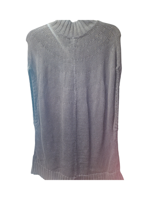 Black Knit Cardigan Sweater with Button Front - Image 2
