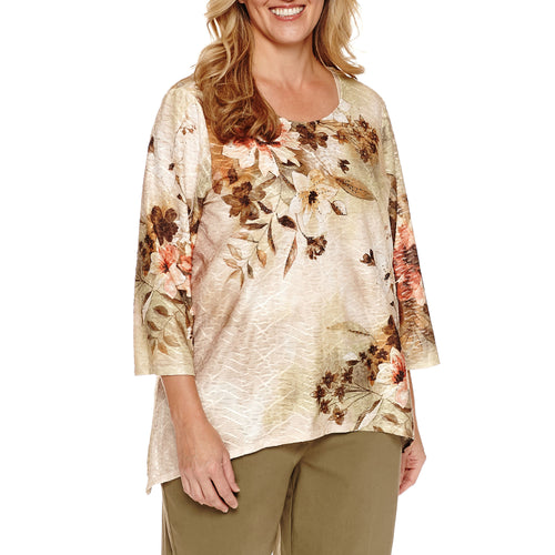 Alred Dunner Crew Neck Blouse - Image 1
