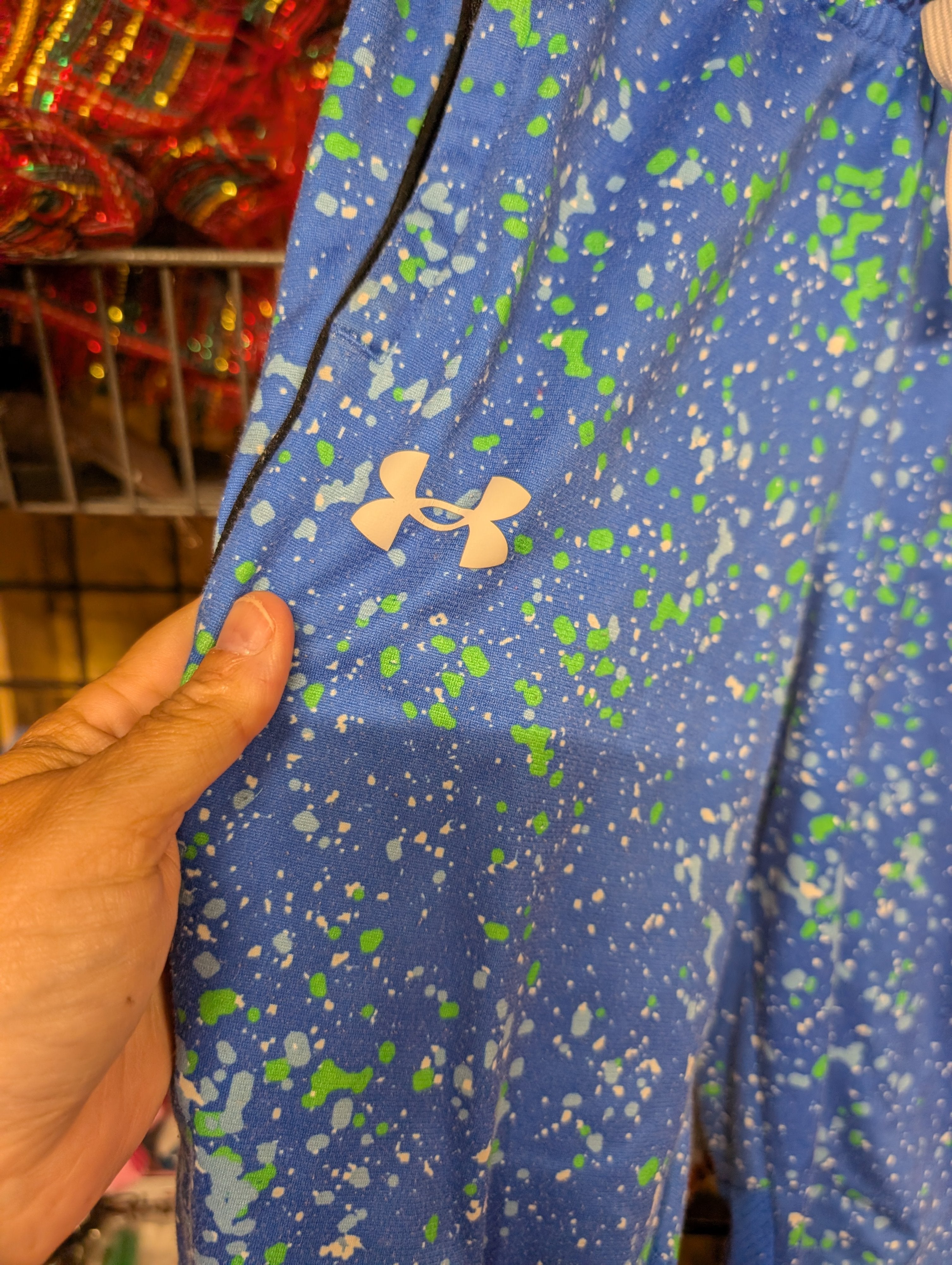 Under Armour boys joggers Size M Blue Pattern - Image 3
