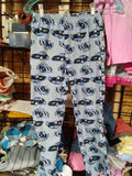 Kids' Car Print Pajama Pants - Blue, Elastic Waist - Image 1