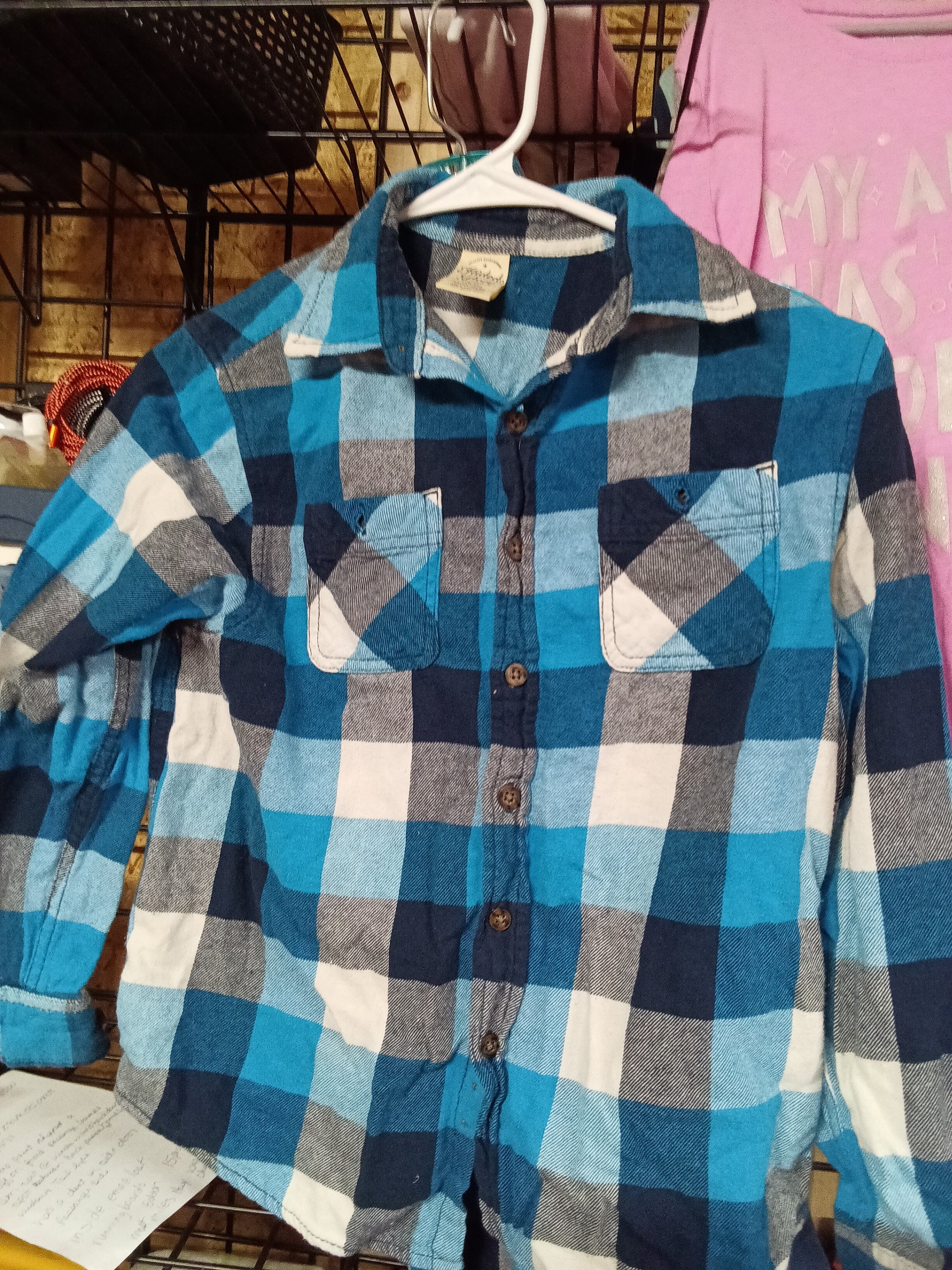 Jaded Glory Boys Plaid Flannel Shirt Size 16/18 - Image 1