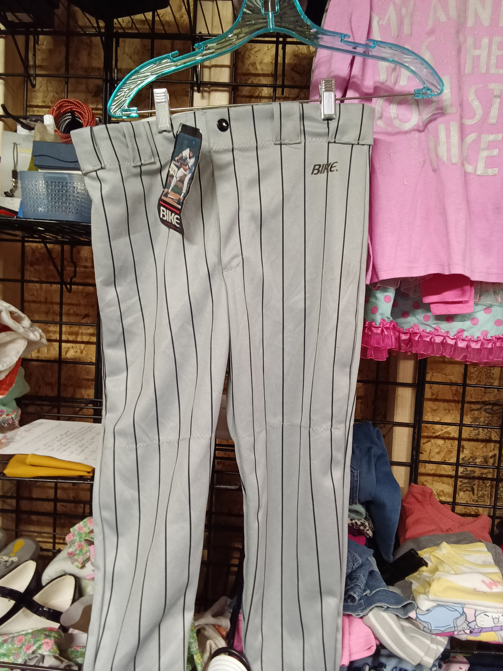 Bike Pinstripe Baseball Pants - Image 1