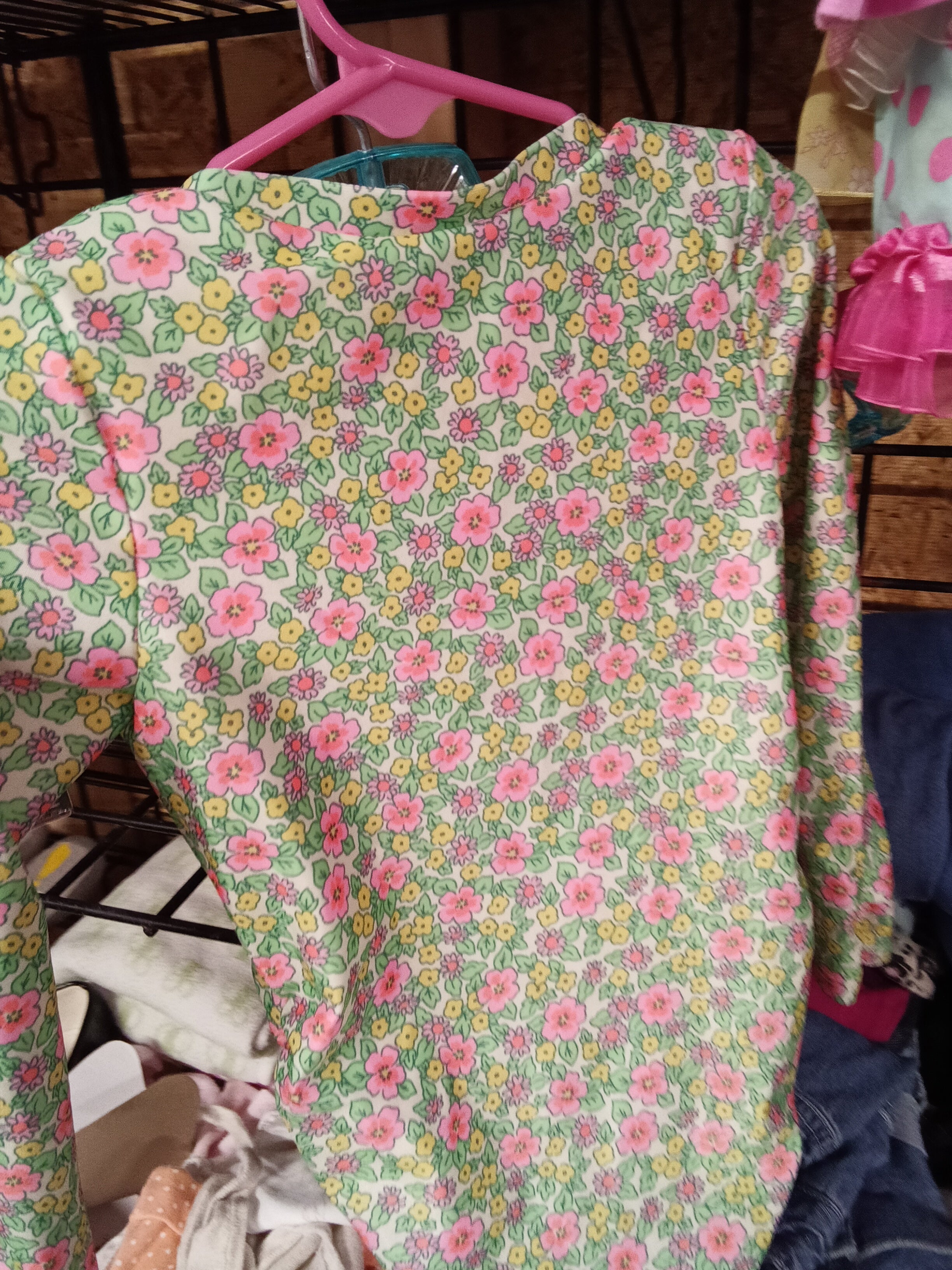 Cat & Jack Floral Long Sleeve Top 3T - Image 3