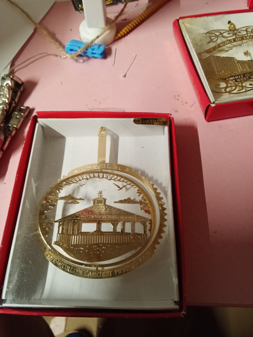 Nation's Treasures 24K Gold Plated Brass Ornament - Image 1