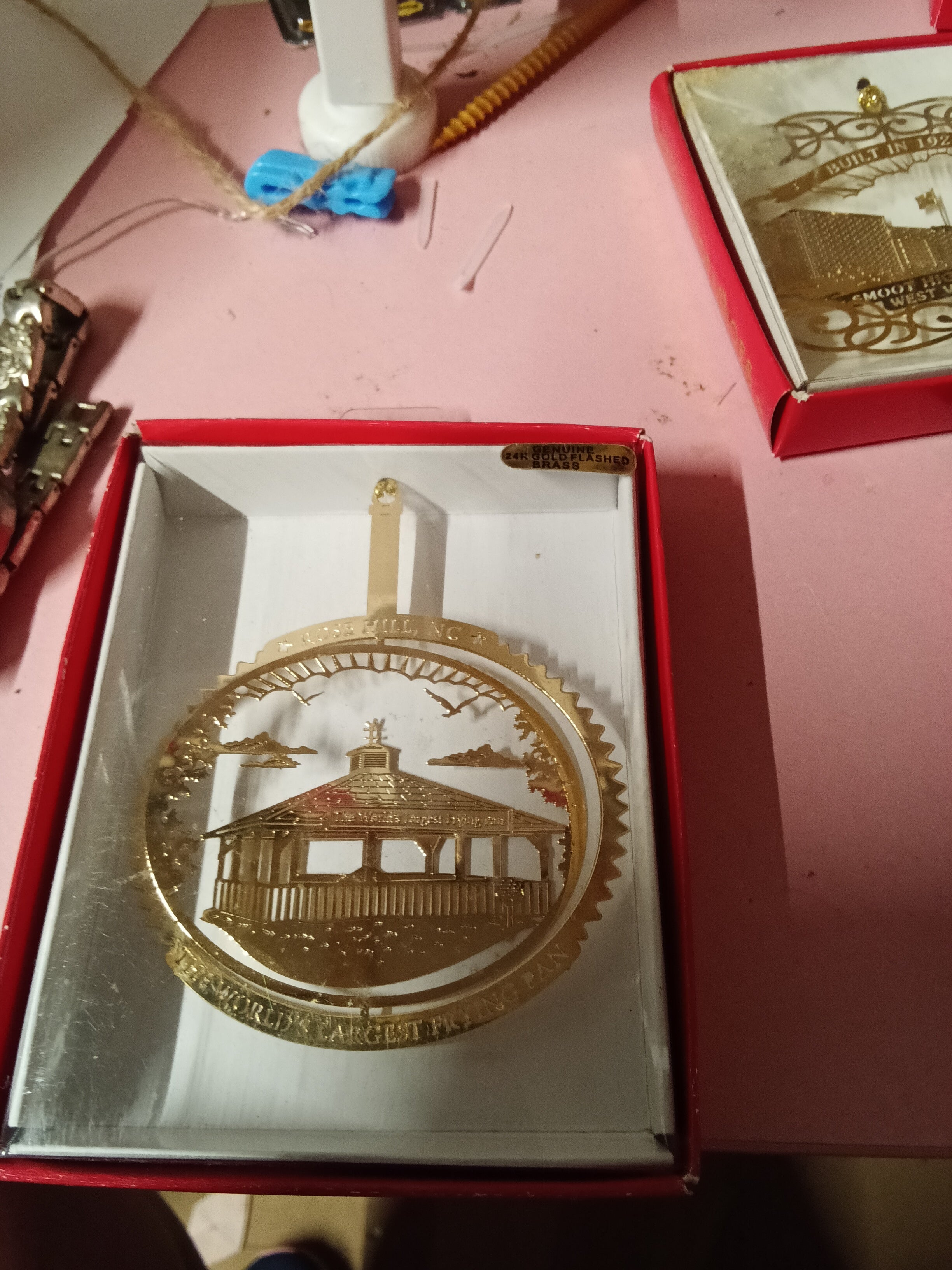 Nation's Treasures 24K Gold Plated Brass Ornament - Image 1