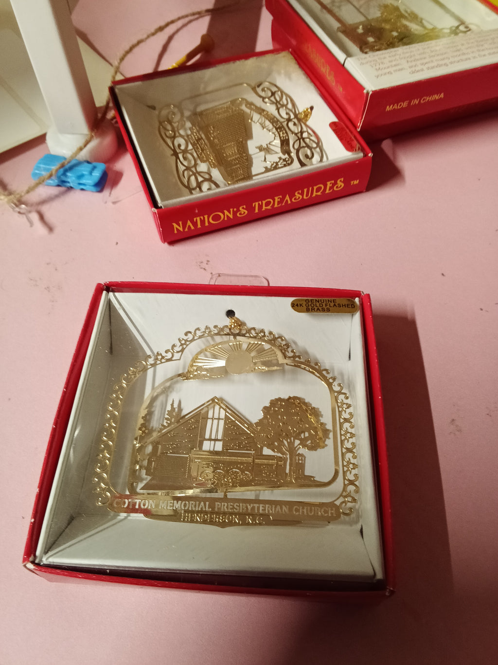 Nation's Treasures 24K Gold-Plated Brass Ornament - Image 1