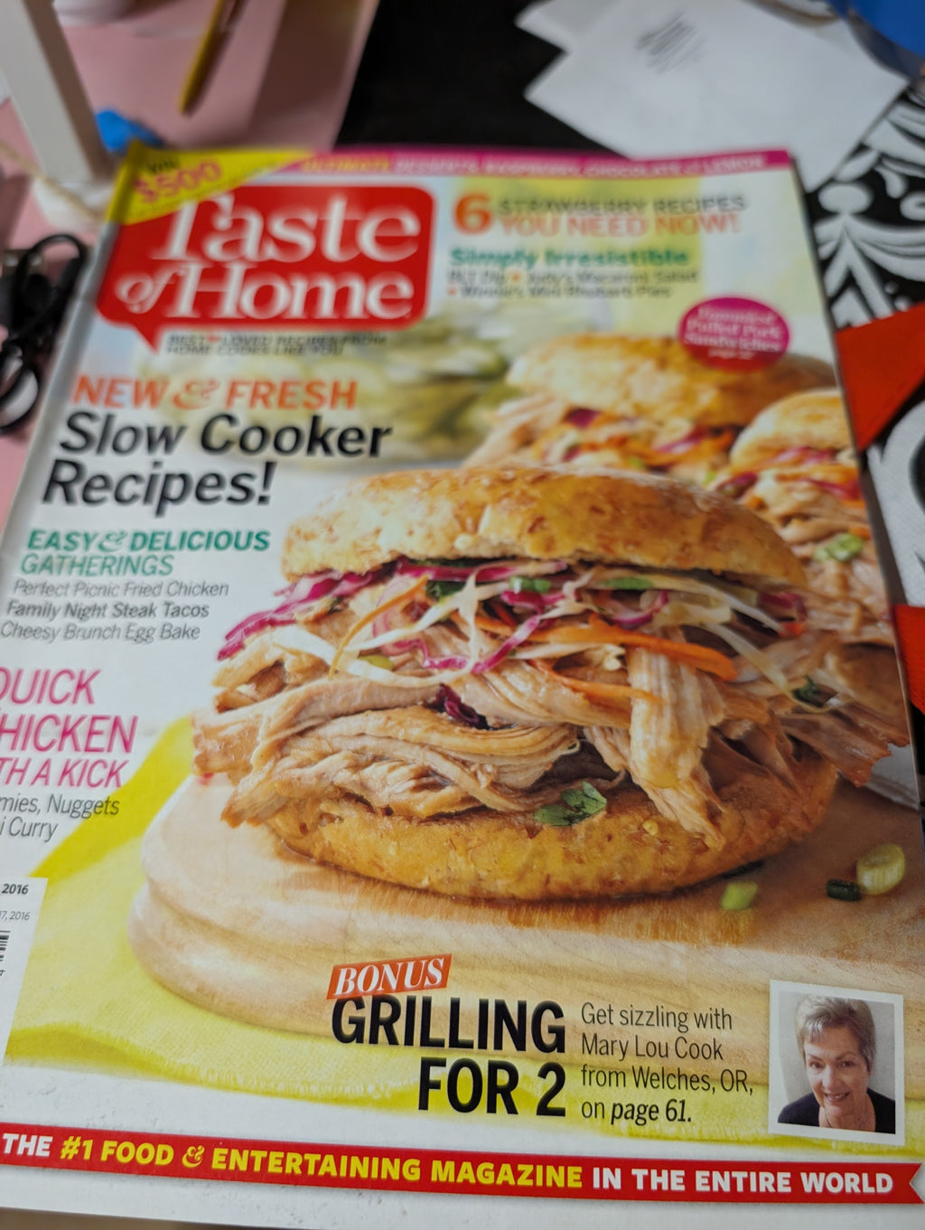 Taste of Home Magazine September 2023 Peach Blueberry Galette - Image 2
