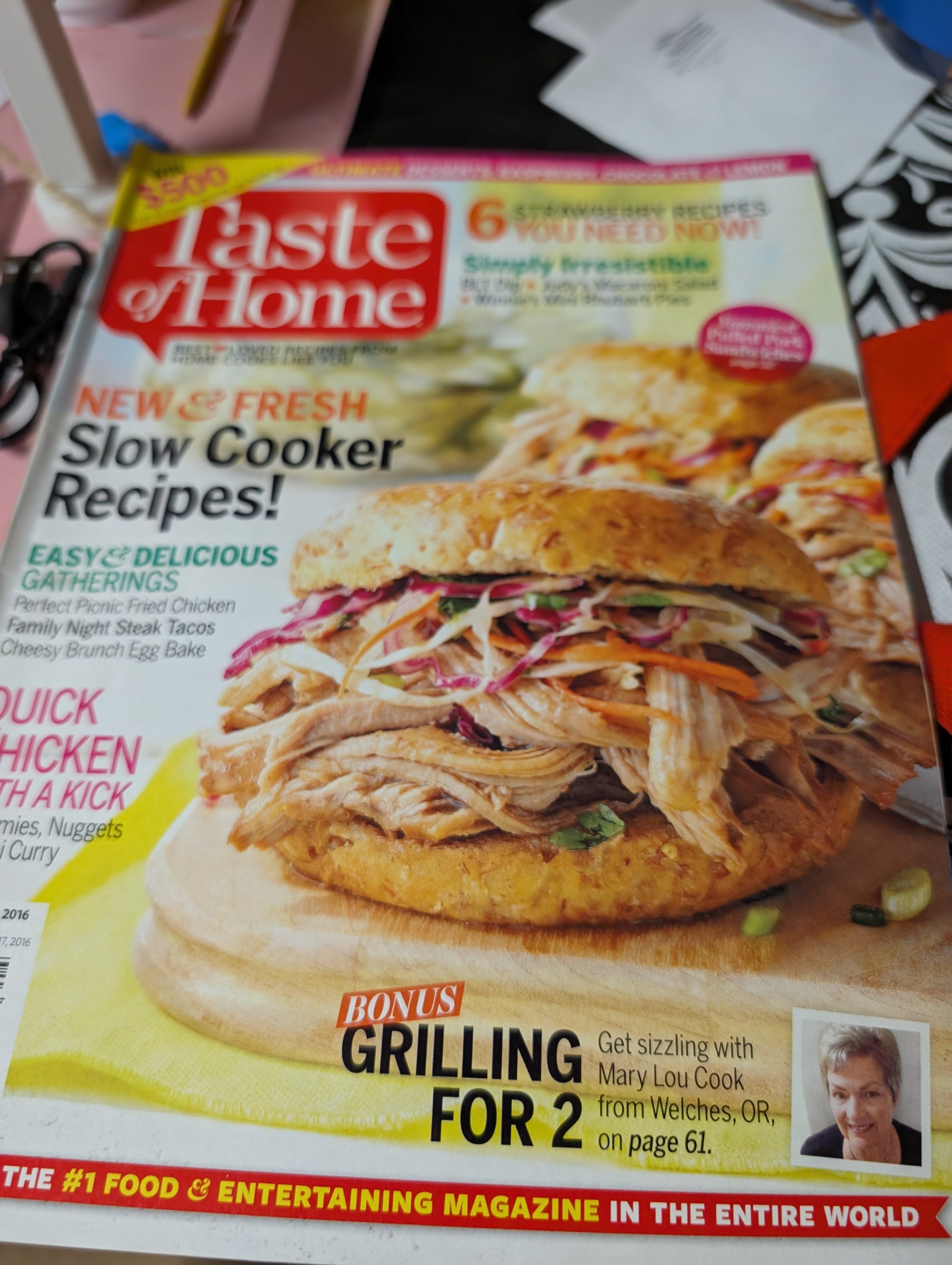 Taste of Home Magazine September 2023 Peach Blueberry Galette - Image 2