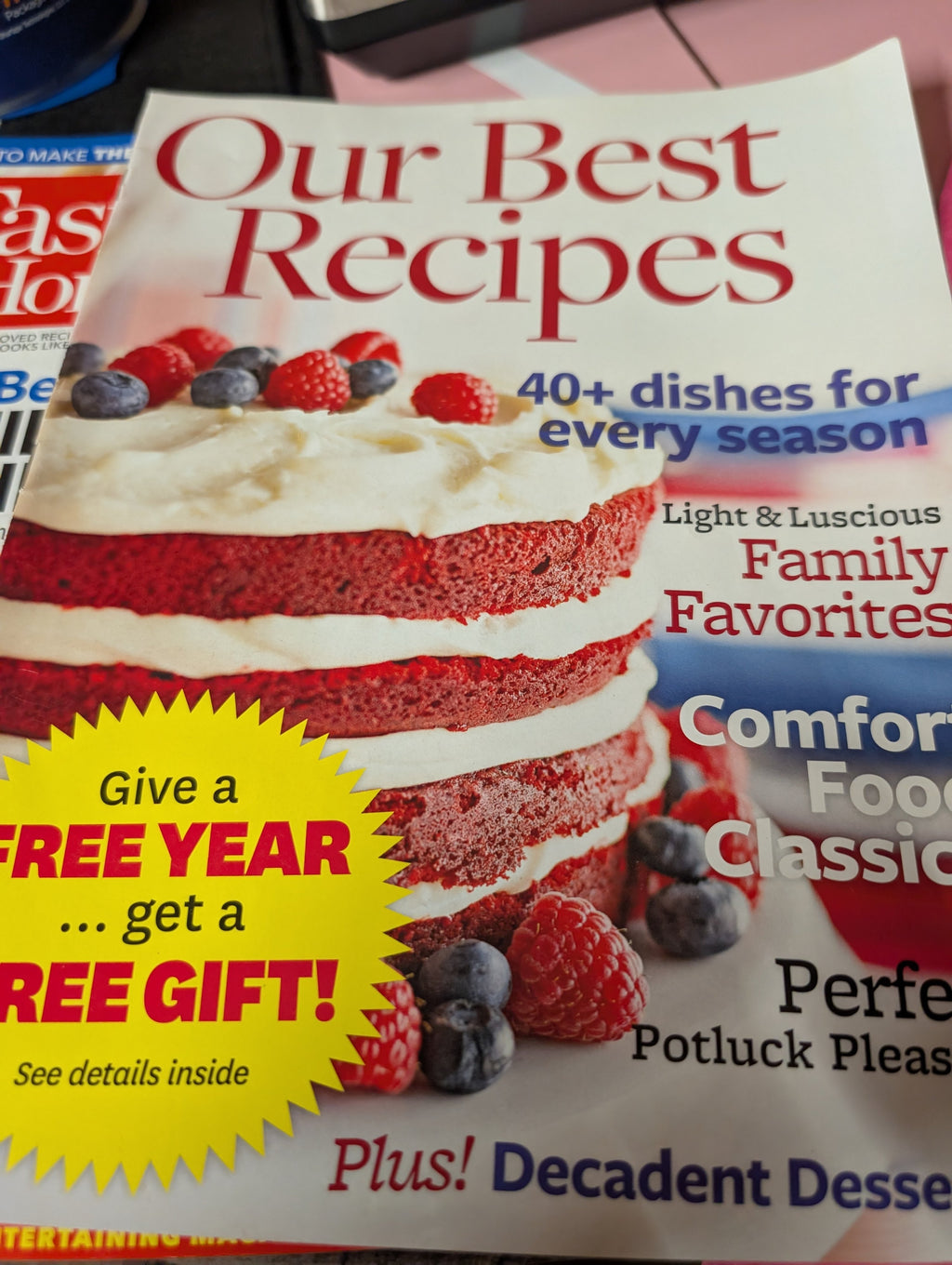 Taste of Home Magazine September 2023 Peach Blueberry Galette - Image 5