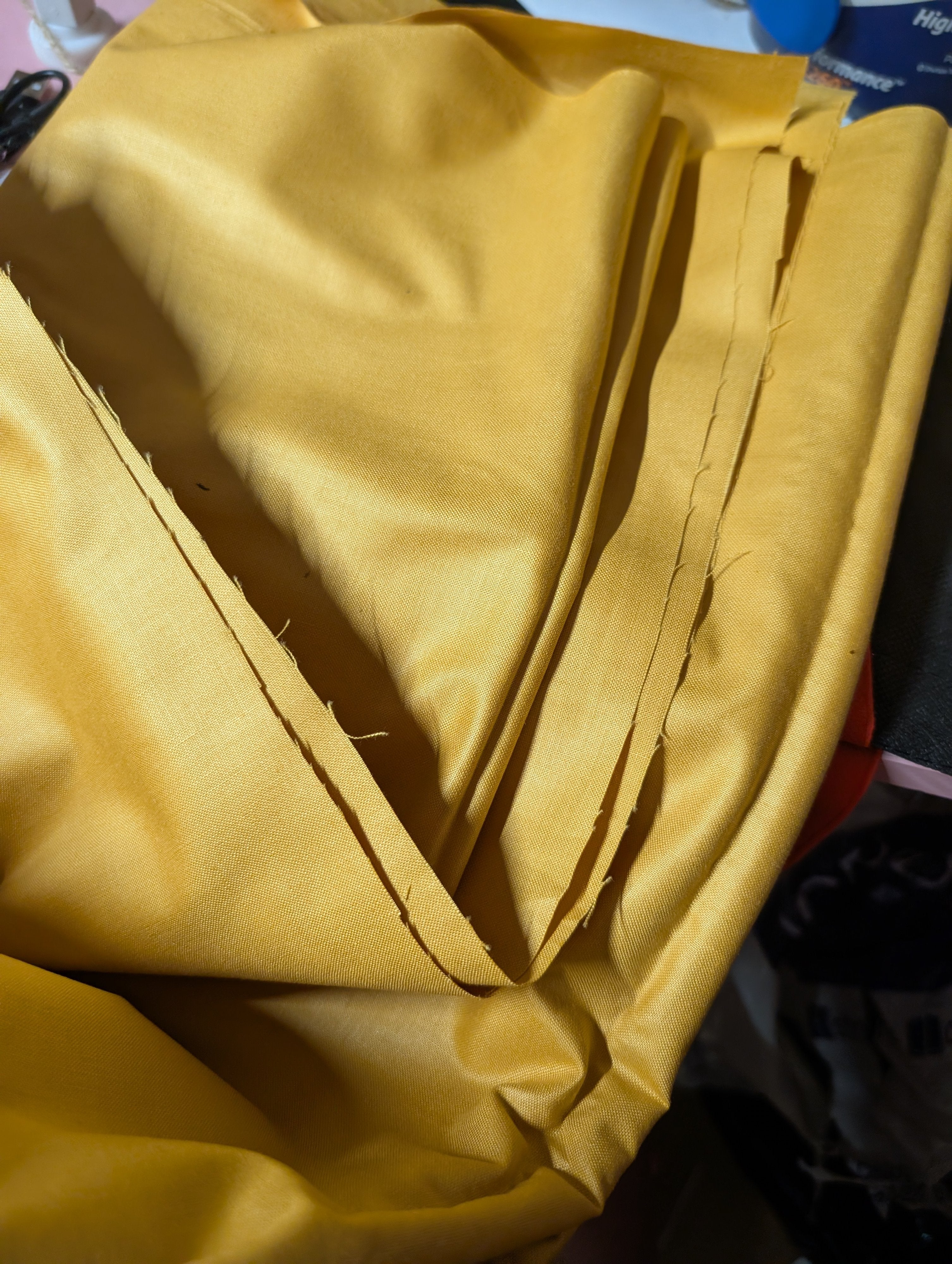 Yellow Fabric 3.5 Yards - Image 2
