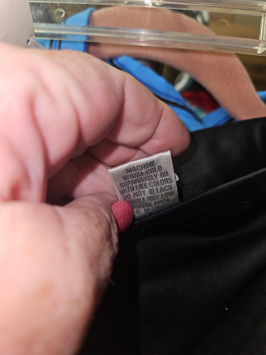 Kim Rogers Black Pants with Embroidered Hem Detail - Image 3