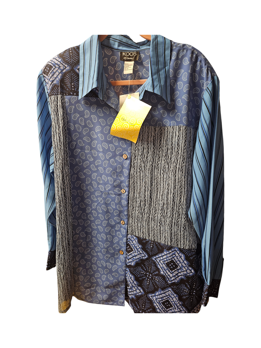 Koos of Course Patchwork Long Sleeve Shirt - Image 1