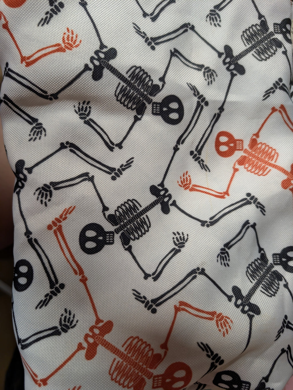 Skeleton Pattern Fabric Halloween Theme - Image 2