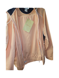 QVC loungewear peach zip-up jacket with pants - Image 1