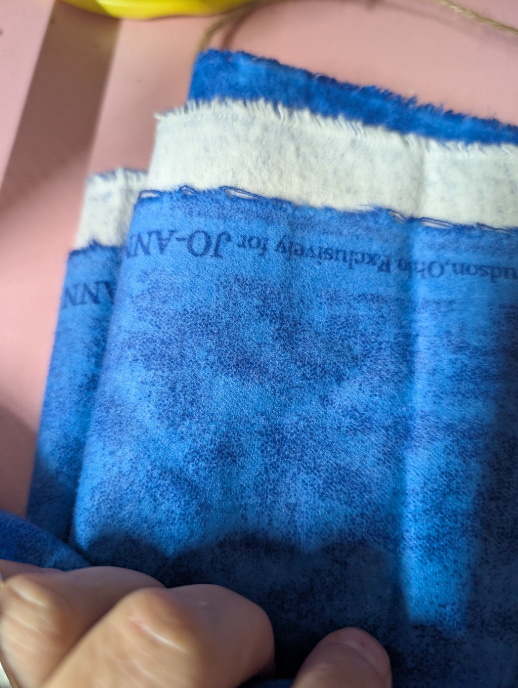 Joanne  Fabrics Blue  baby flannel Quilting Fabric 2.5 Yards - Image 2