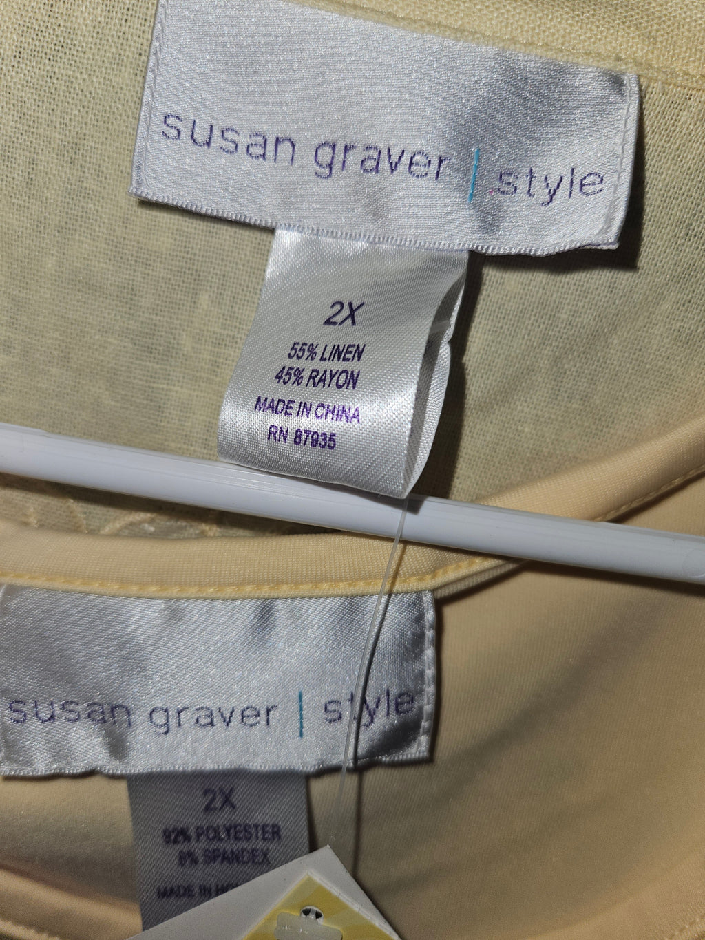 Susan Graver Style Two-Piece Set with Embroidered Jacket - Image 2