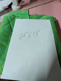 Green Polka Dot Fabric 24x18 Inches - Image 1