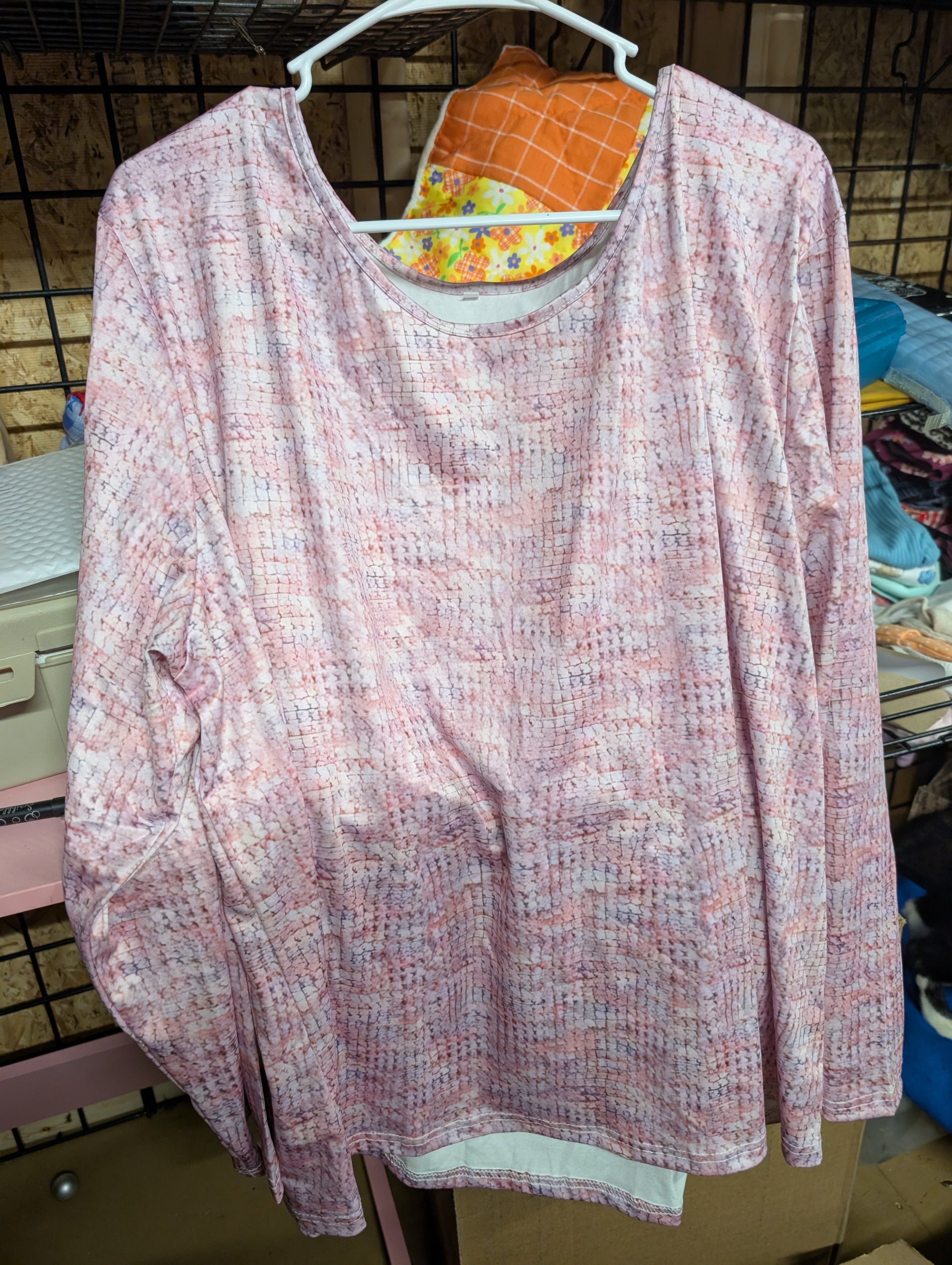 Pink Long Sleeve Top 5XL - Image 3