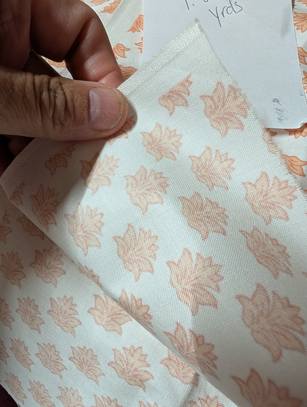 1.25 Yards Autumn Leaf Pattern Thick  Fabric - Image 2