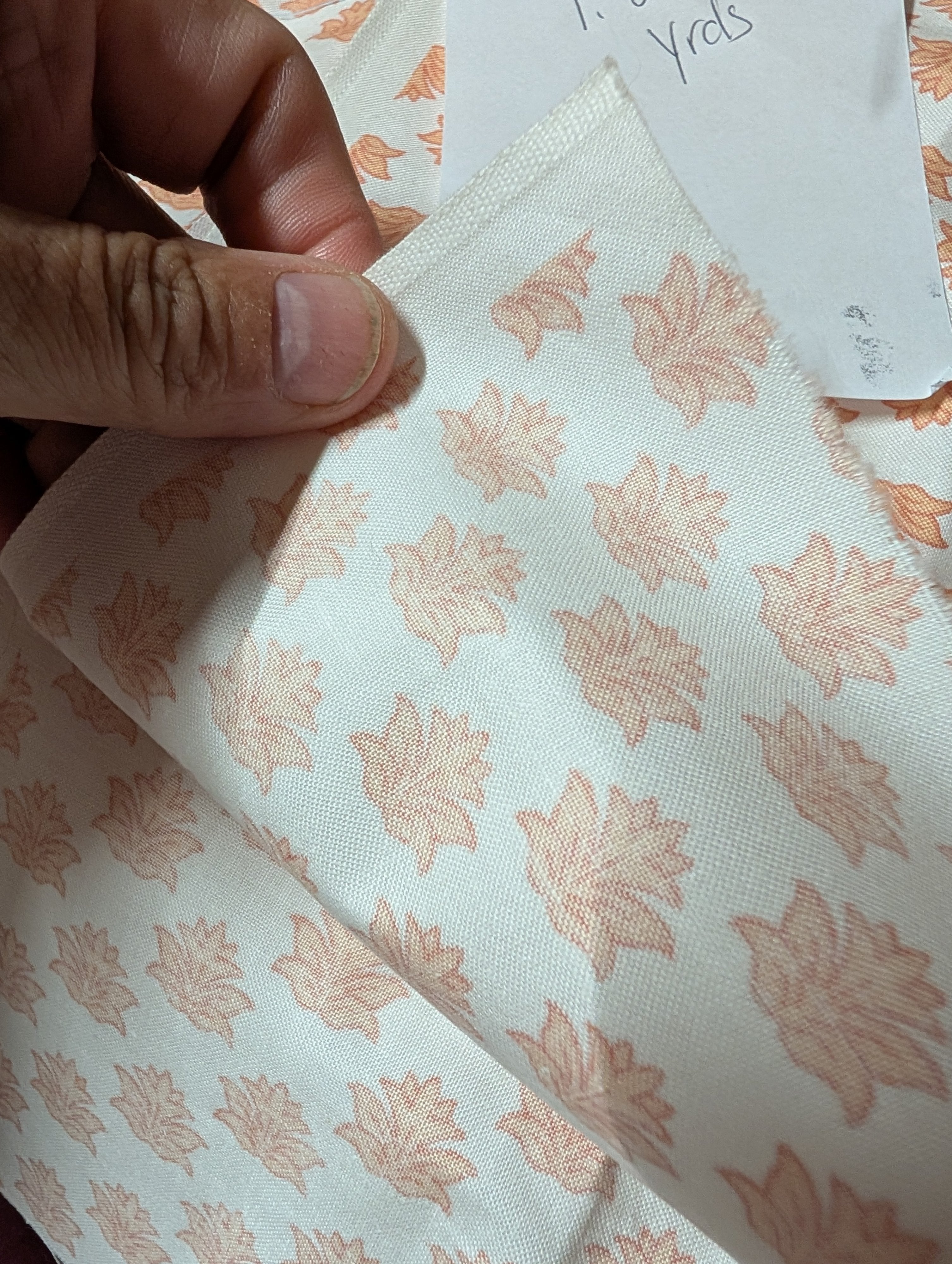 1.25 Yards Autumn Leaf Pattern Thick  Fabric - Image 2
