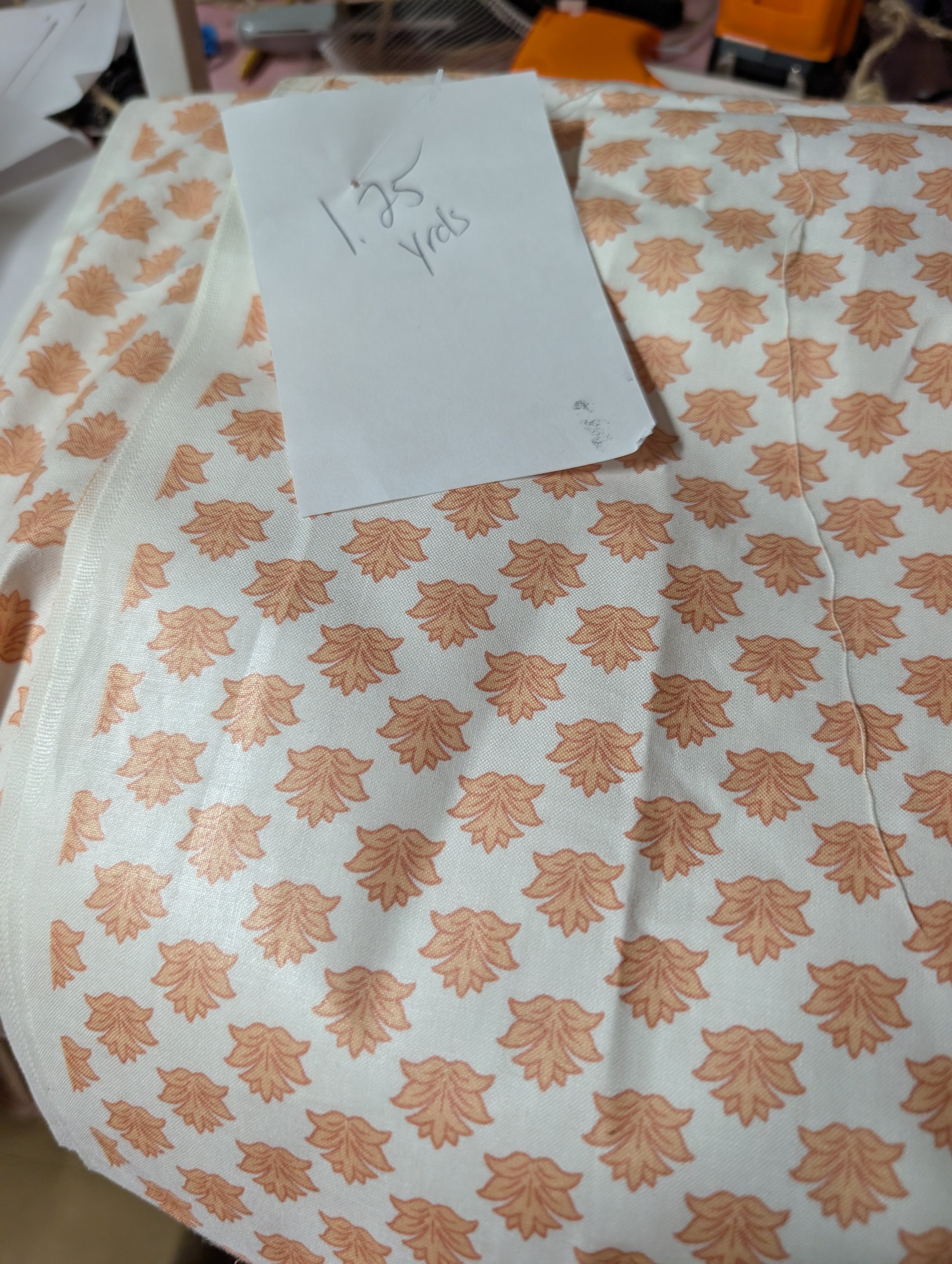 1.25 Yards Autumn Leaf Pattern Thick  Fabric - Image 3