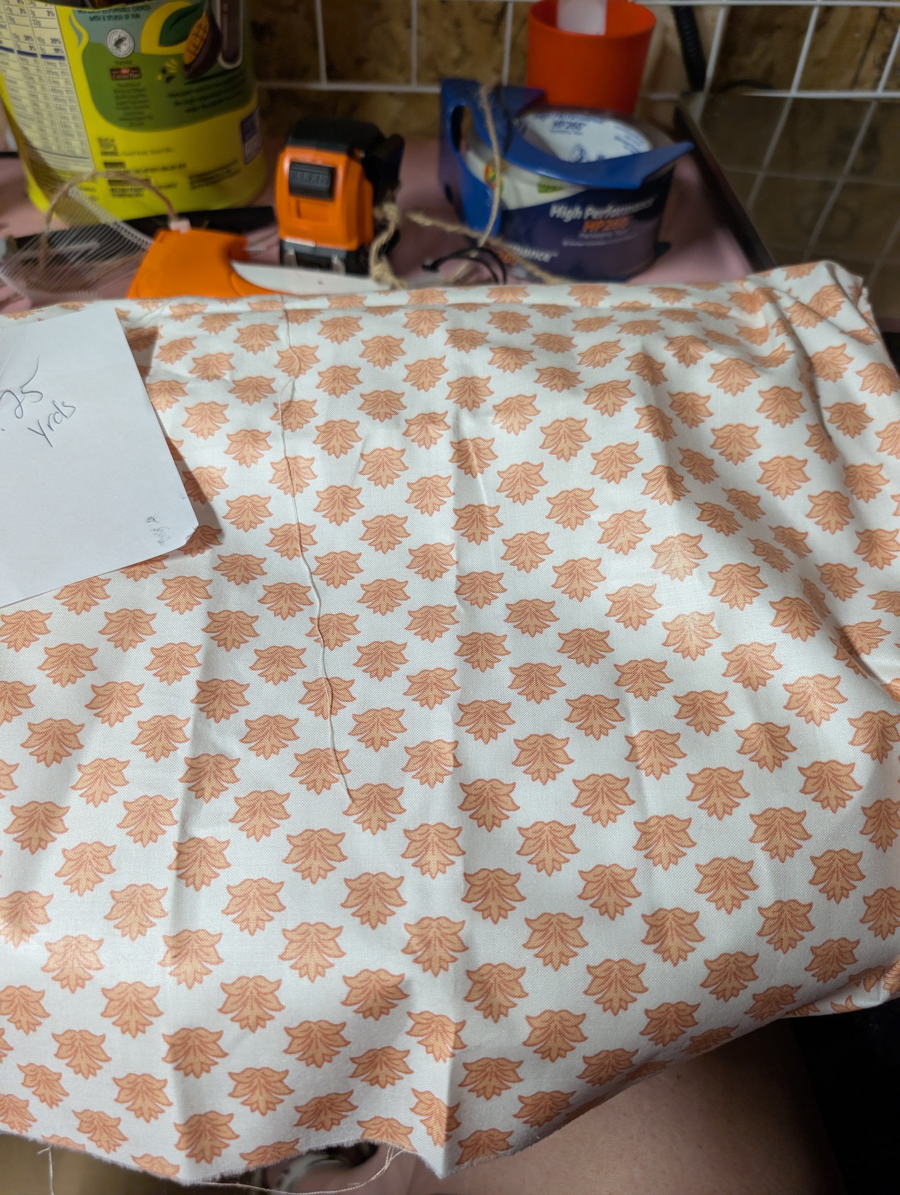 1.25 Yards Autumn Leaf Pattern Thick  Fabric - Image 4