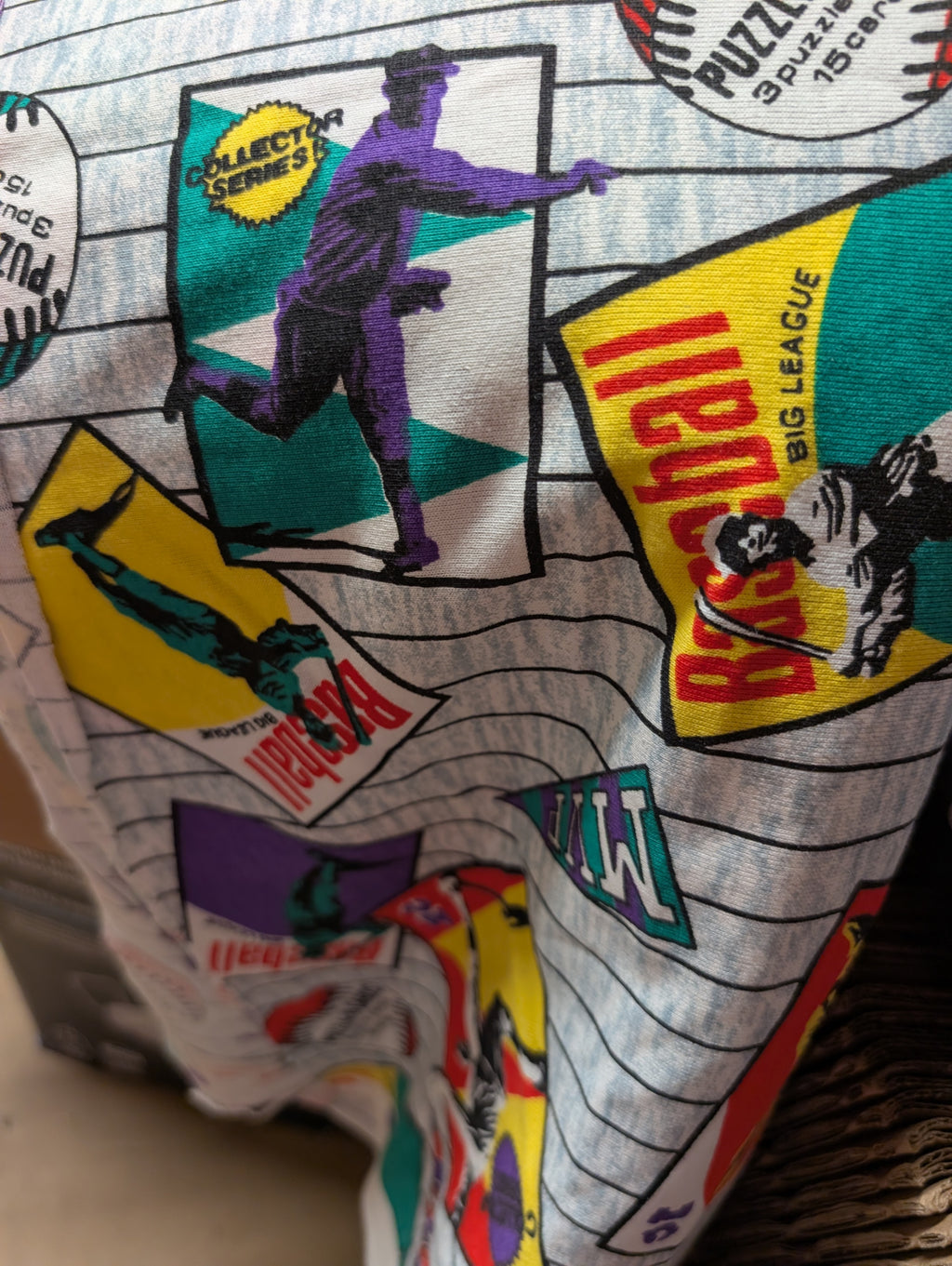 Baseball Themed T-shirts Fabric 2 Yards Collector Series - Image 3
