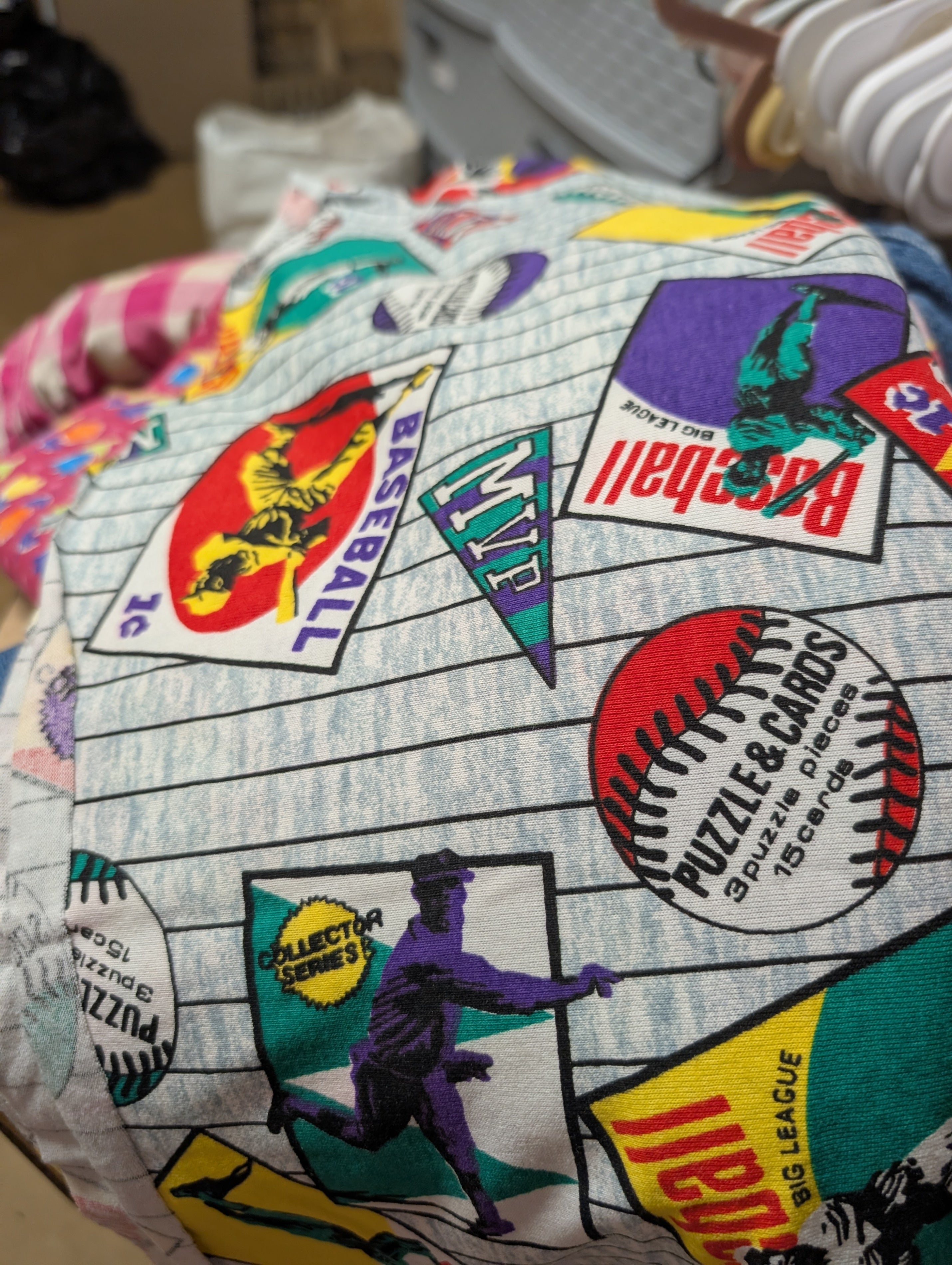Baseball Themed T-shirts Fabric 2 Yards Collector Series - Image 4