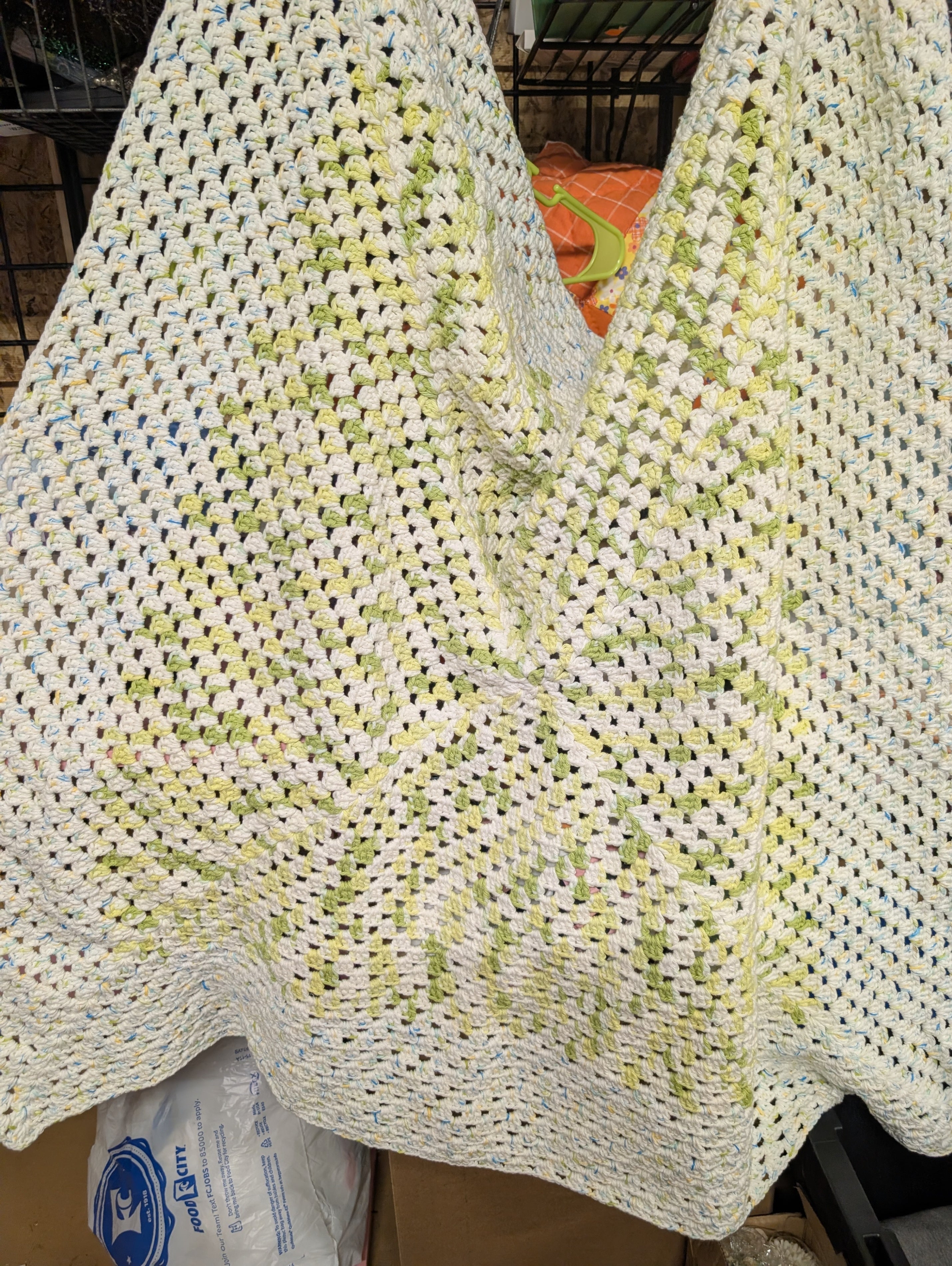 Handmade Crochet Blanket Multicolor Pattern - Image 1