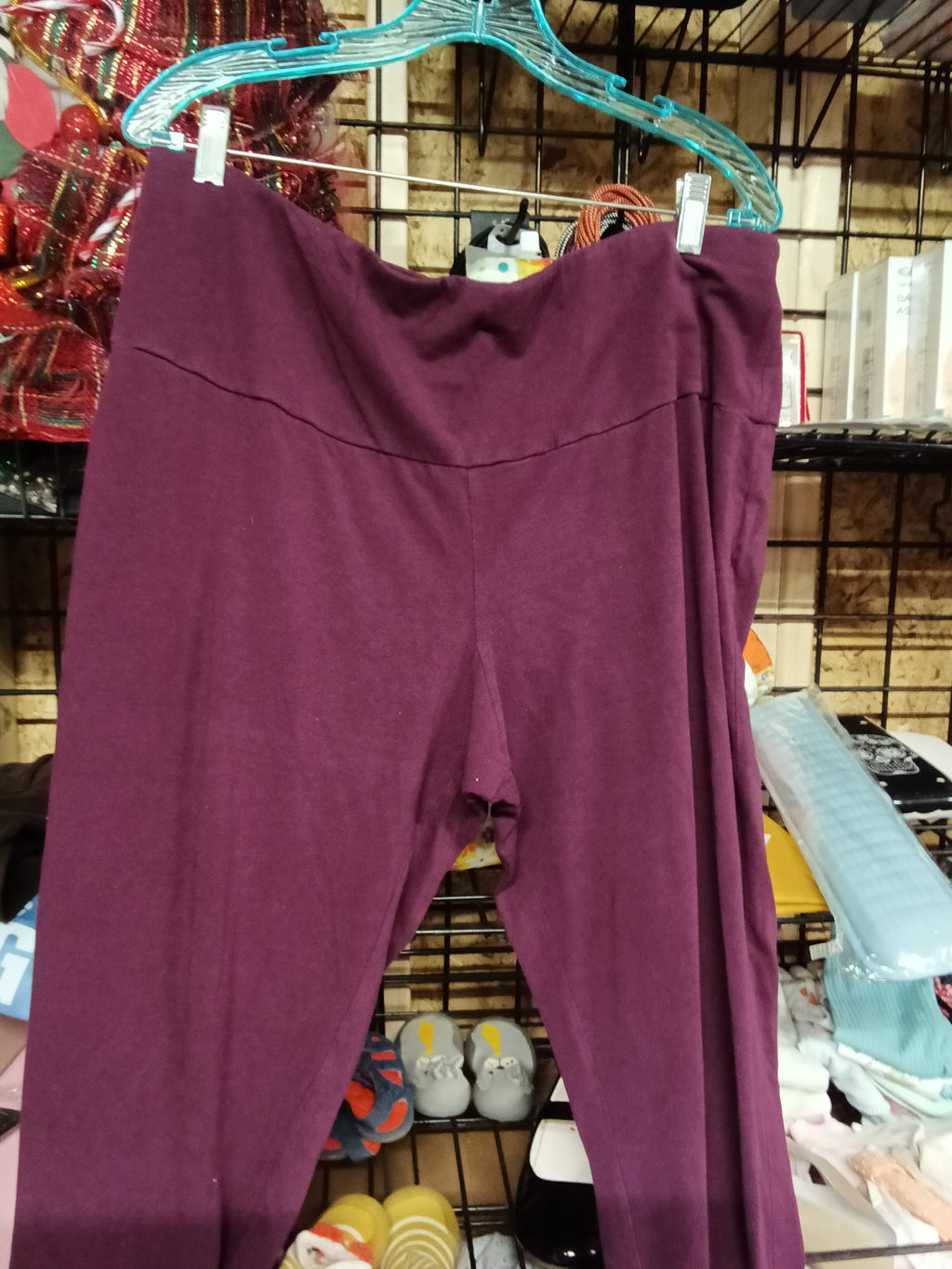 Terra & Sky Women's Purple Leggings Size 2X - Image 1