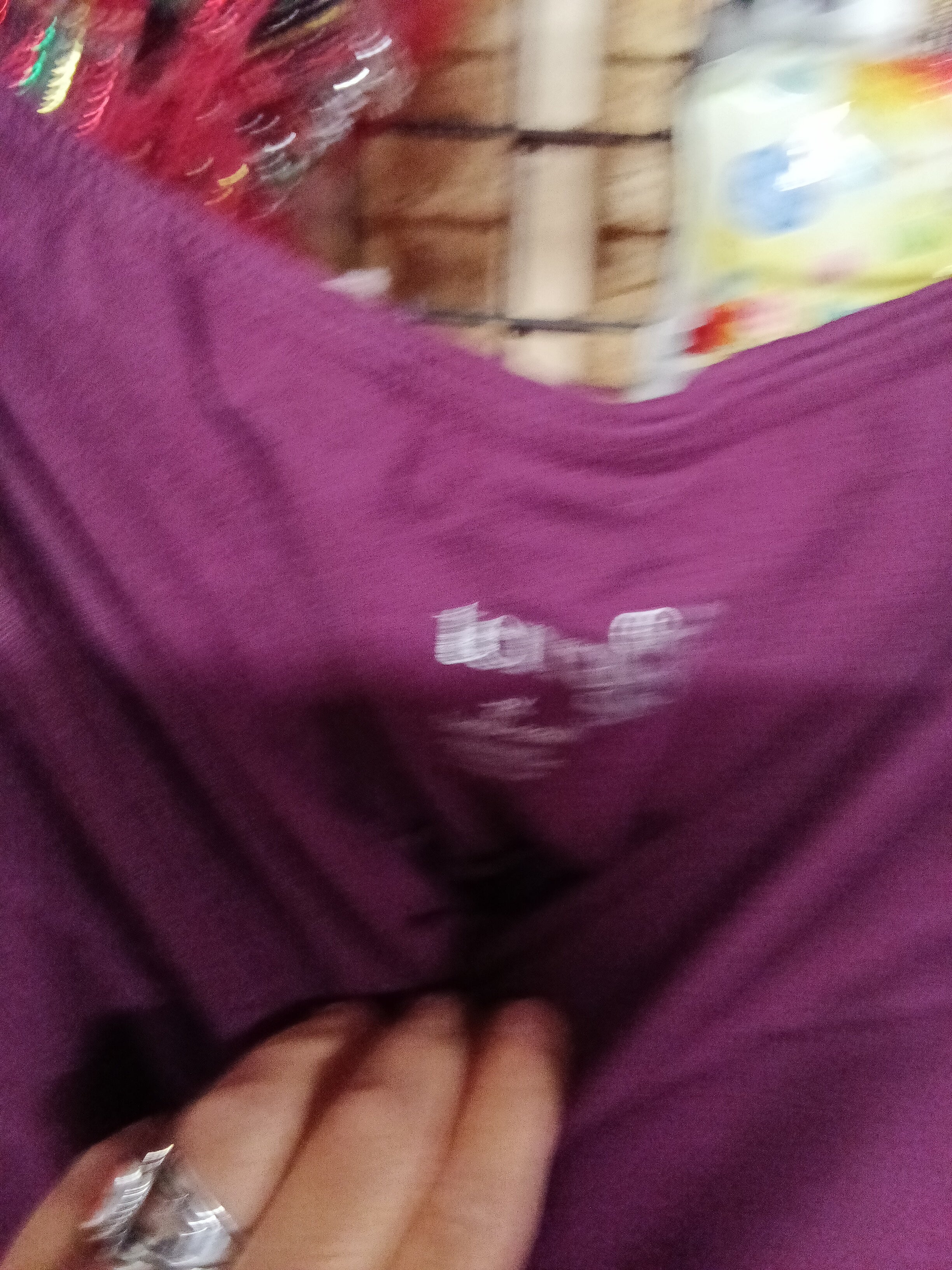Terra & Sky Women's Purple Leggings Size 2X - Image 2