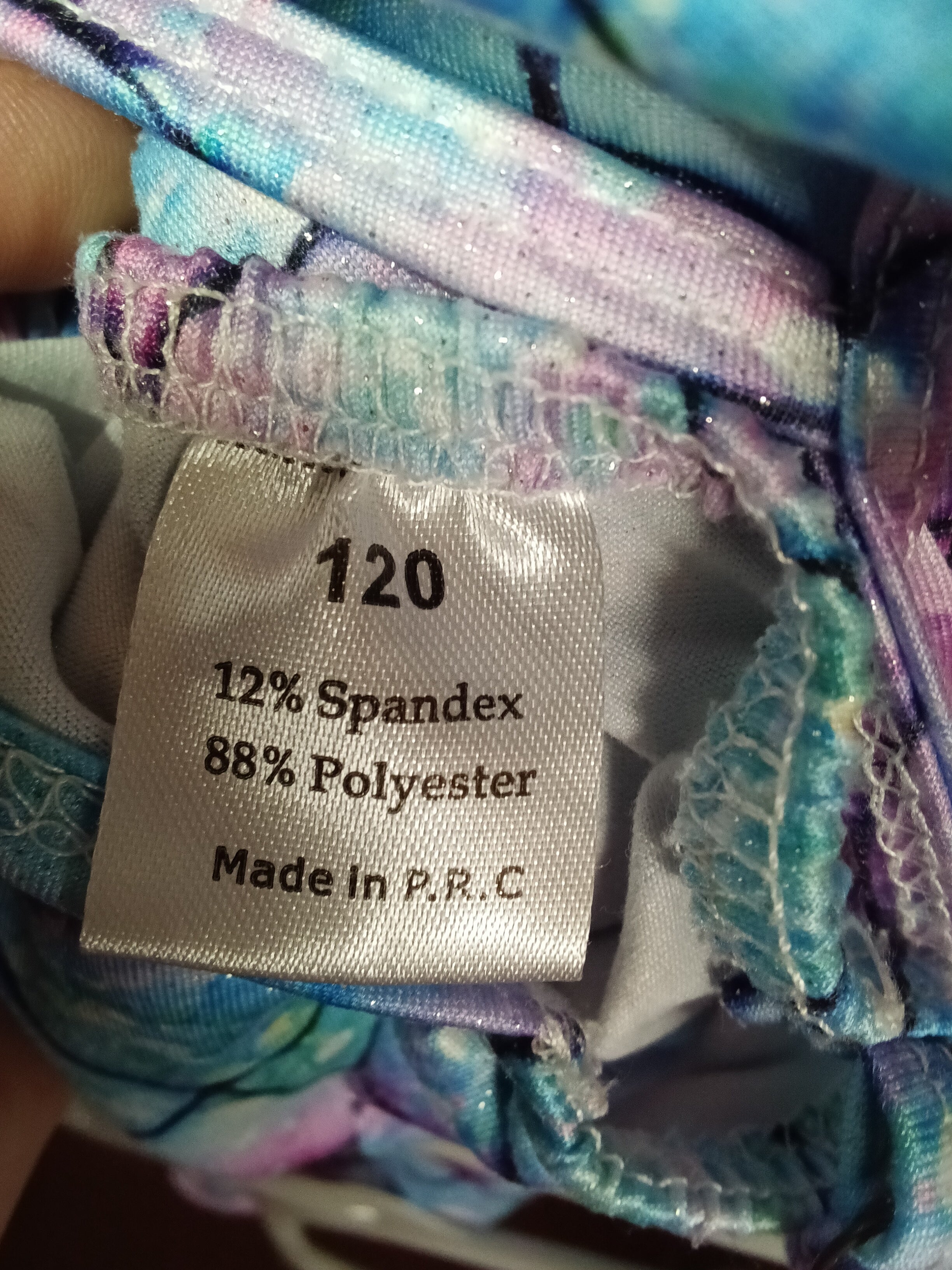Mermaid Scale Pattern Girls Swimsuit - Image 3