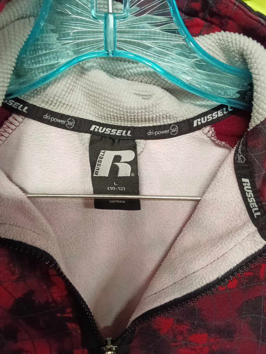 Russell Athletic Women's Pullover Hoodie Red Black - Image 3