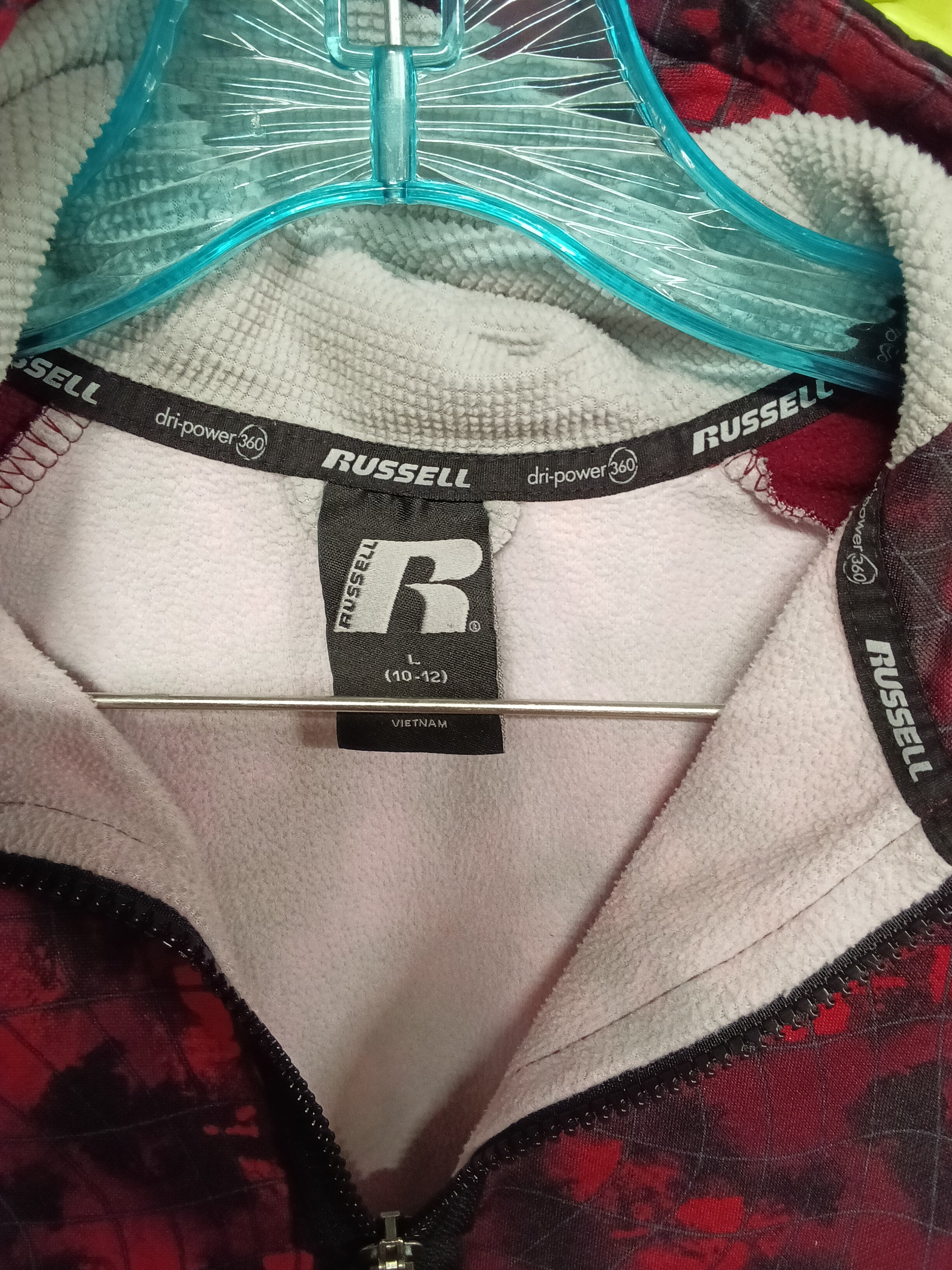 Russell Athletic Women's Pullover Hoodie Red Black - Image 3