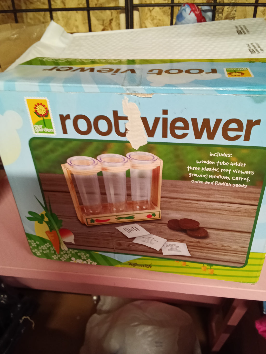 Our Garden Root Viewer Kit with Seeds and Wooden Holder - Image 2