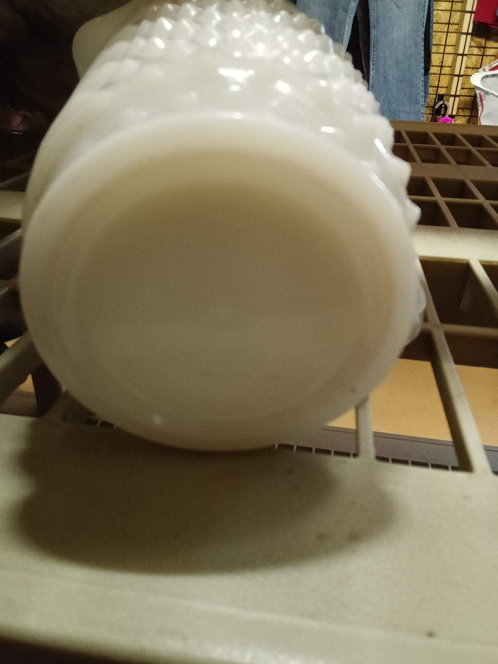 Vintage Milk Glass Hobnail Pitcher 6x4 Inches - Image 4