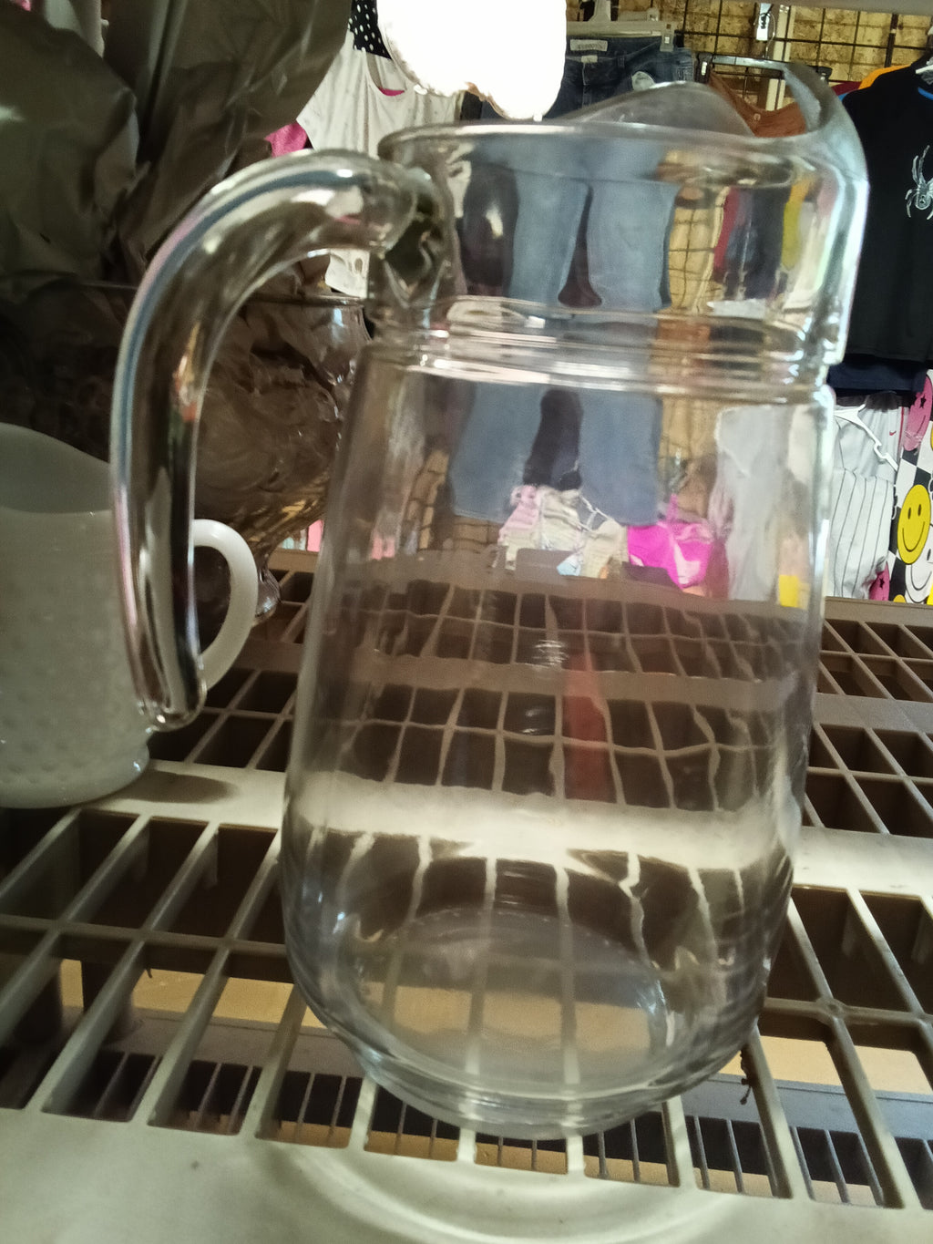 Dairymen Glass Pitcher with Handle - Image 2