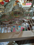 Set of 4  Arby's Christmas glasses  Holiday Wine Glasses with Holly Design - Image 1
