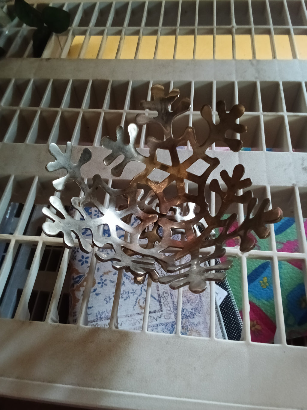 Metal Snowflake Decorative Bowl - Image 2