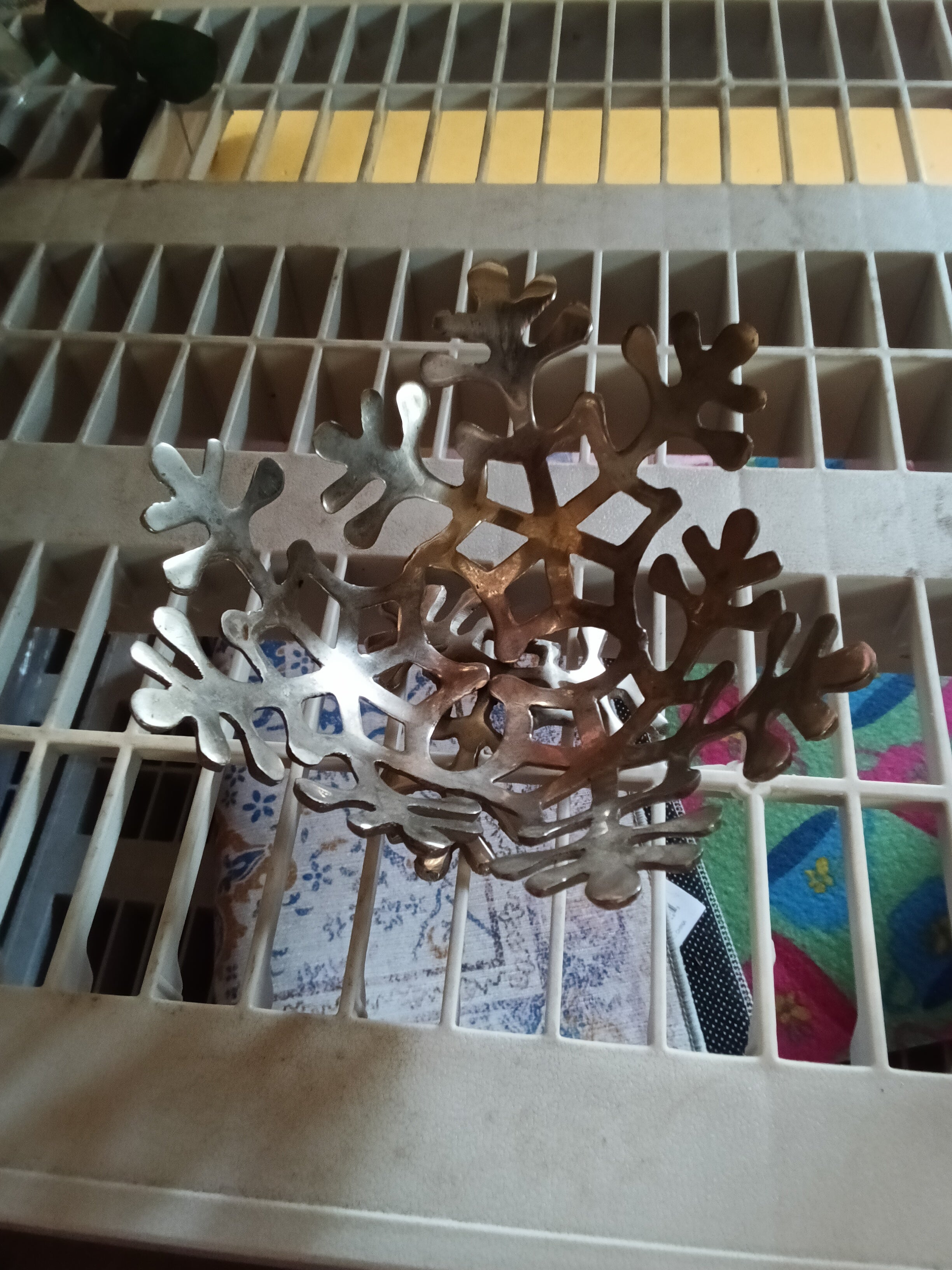 Metal Snowflake Decorative Bowl - Image 2